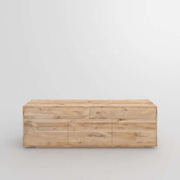 Wooden Designer Sideboard LINEA cam3 custom made in solid wood by vitamin design