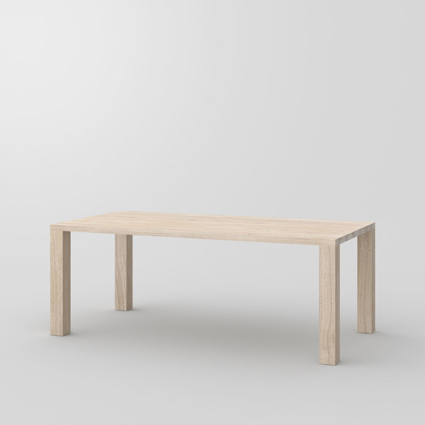 Frameless Solid Wood Table IUSTUS cam1 custom made in solid wood by vitamin design