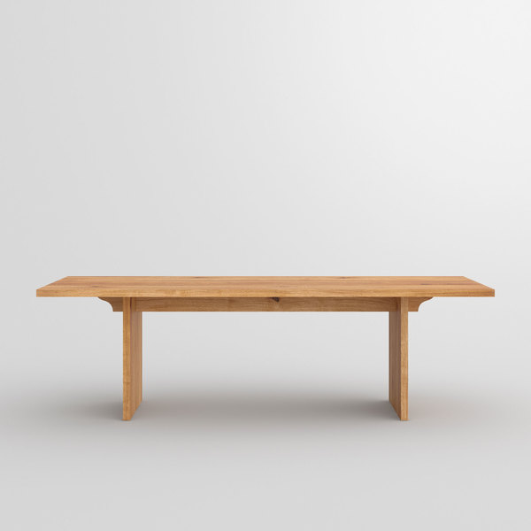 Gable Solid Wood Table SAGA cam3 custom made in solid wood by vitamin design