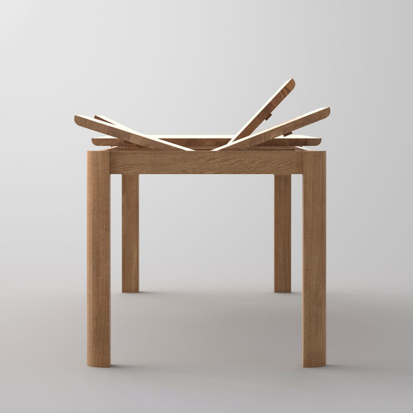 Extendable Dining Table VIVUS BUTTERFLY cam1a custom made in solid wood by vitamin design