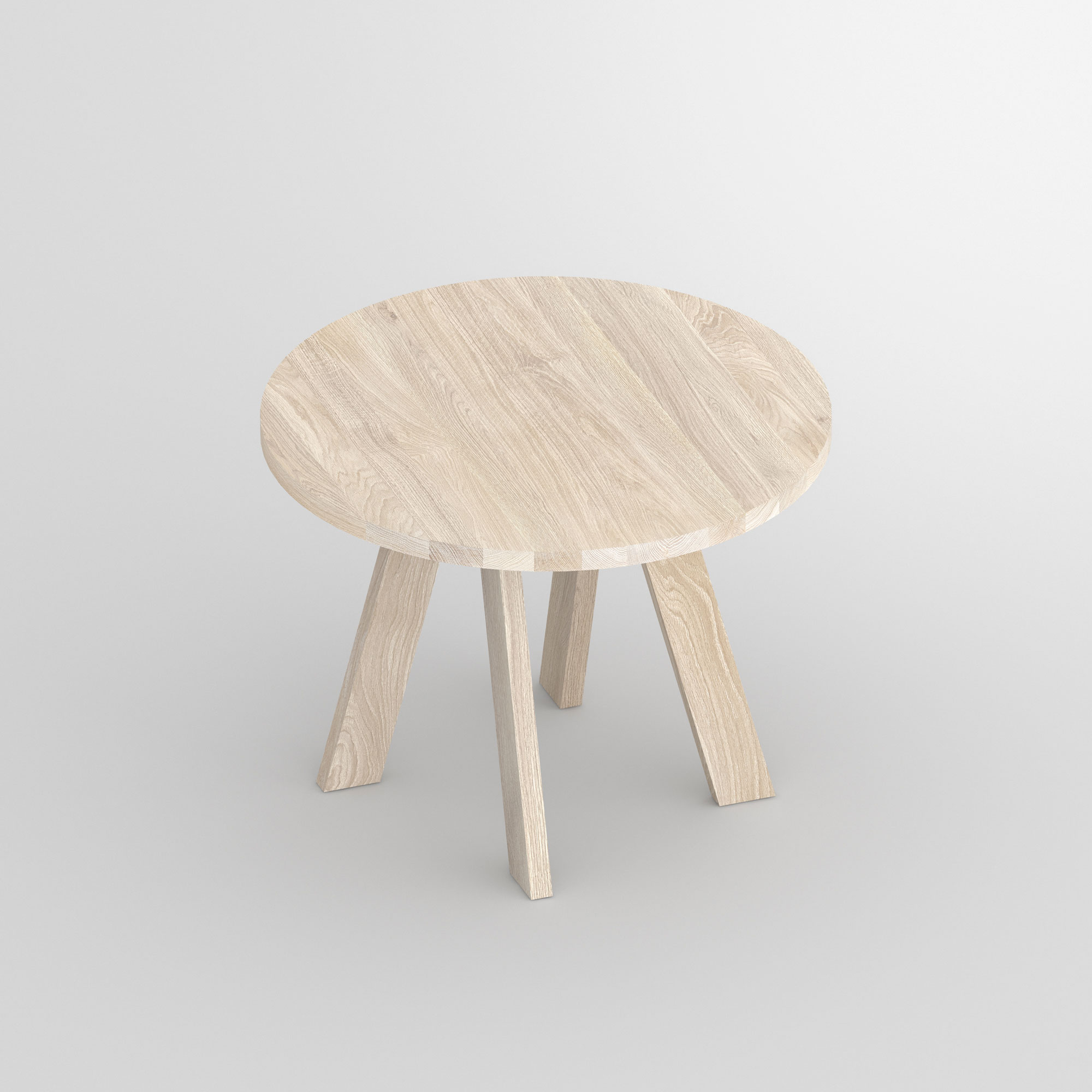 Designer table Round ZIRKEL cam3 custom made in solid wood by vitamin design