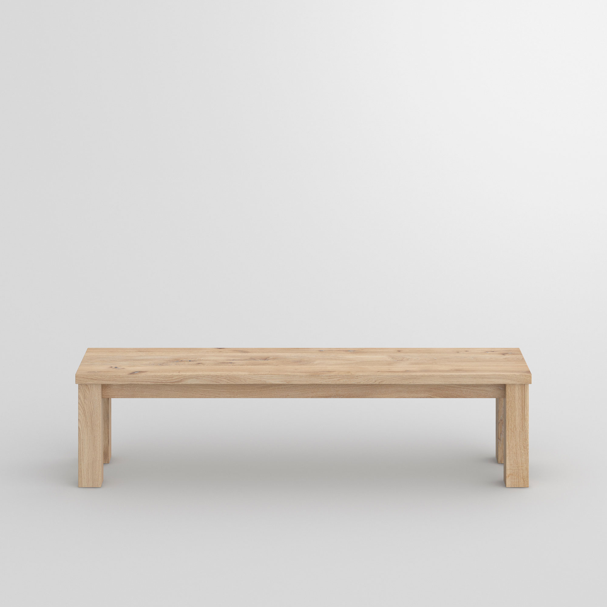 Tailor-Made Wood Bench FORTE 4 cam2 custom made in solid wood by vitamin design