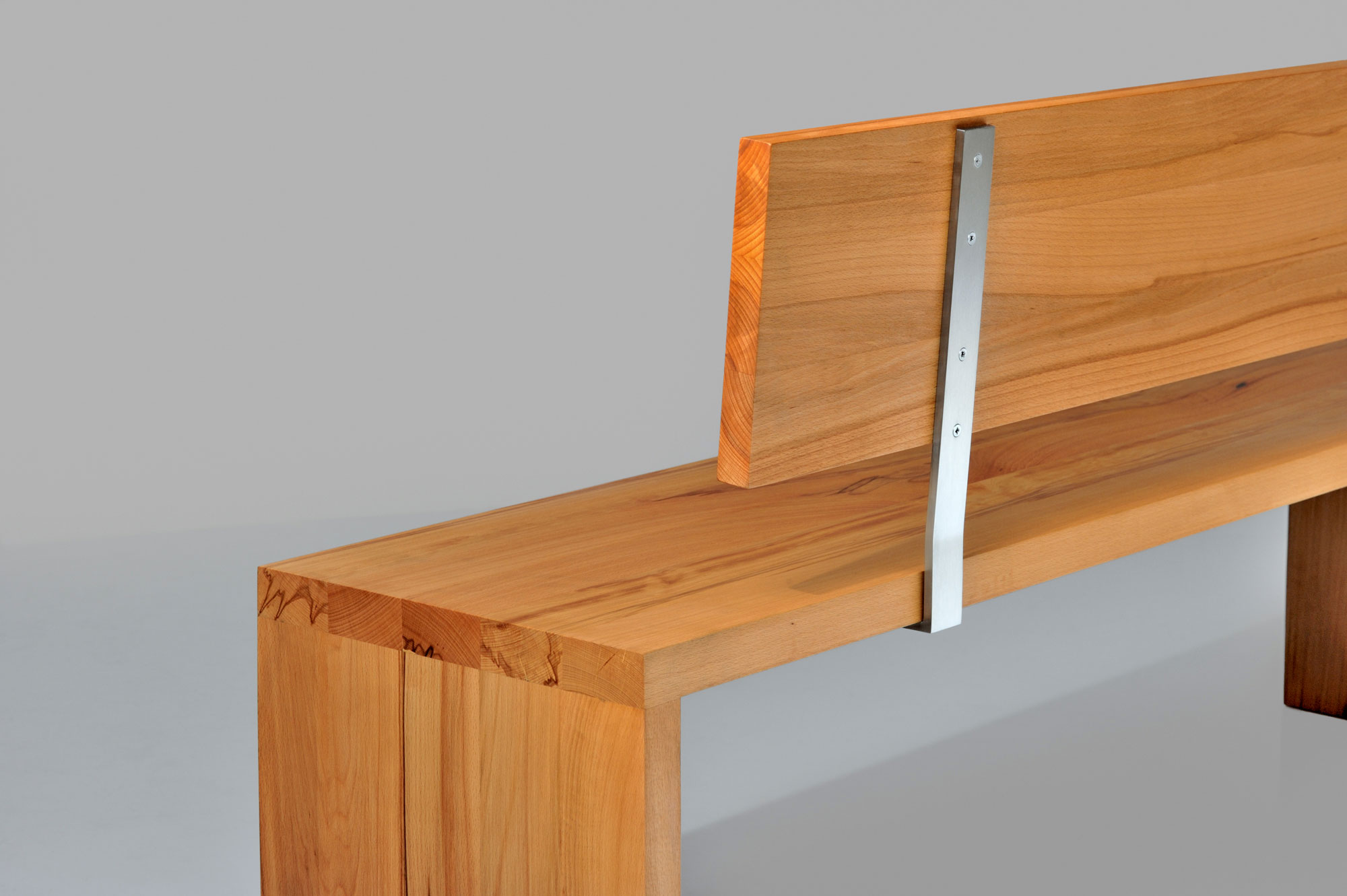 Custom Made Bench MENA 4 nef0380 custom made in solid wood by vitamin design