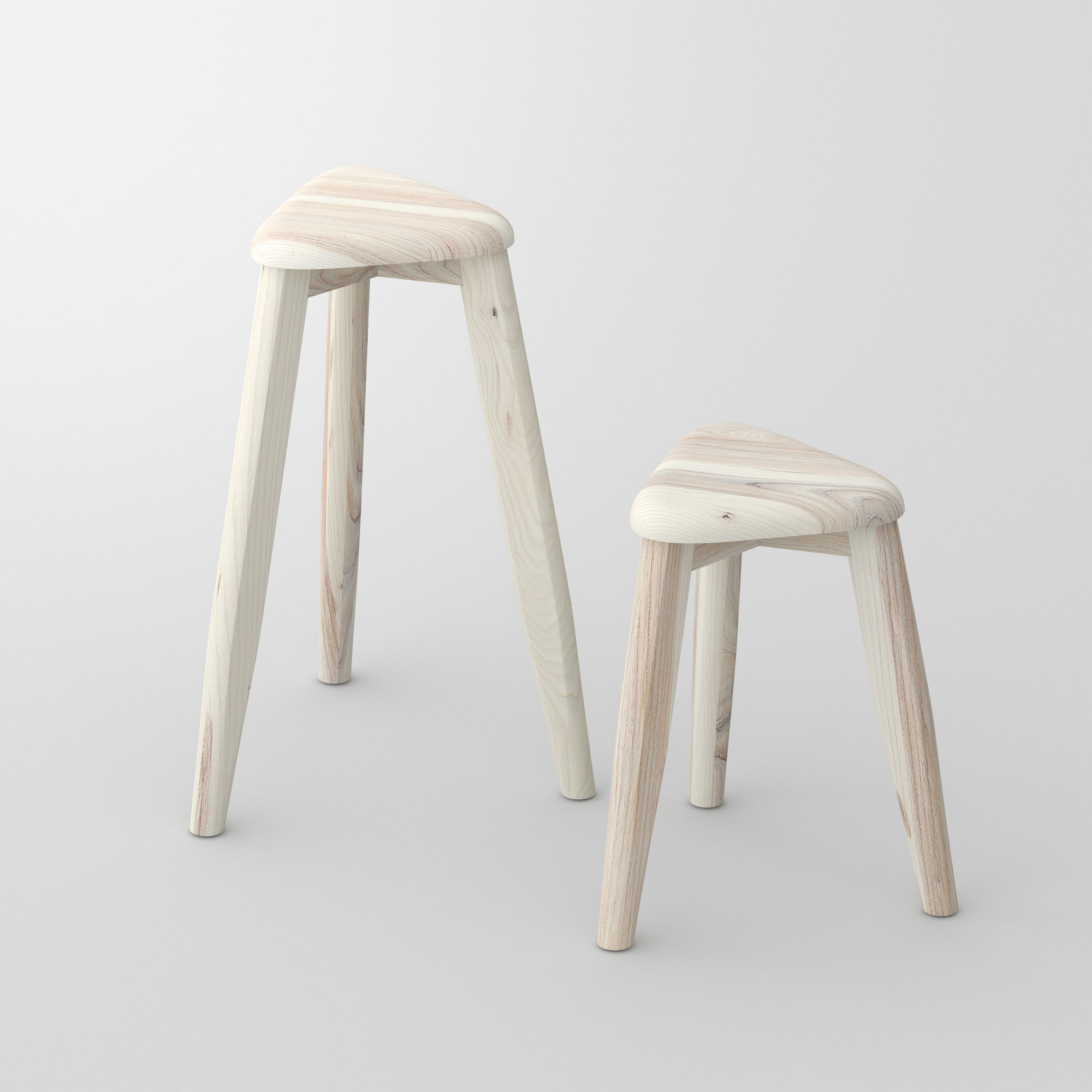 Triangle Wood Stool AETAS SPACE - vitamin design | MODUM
