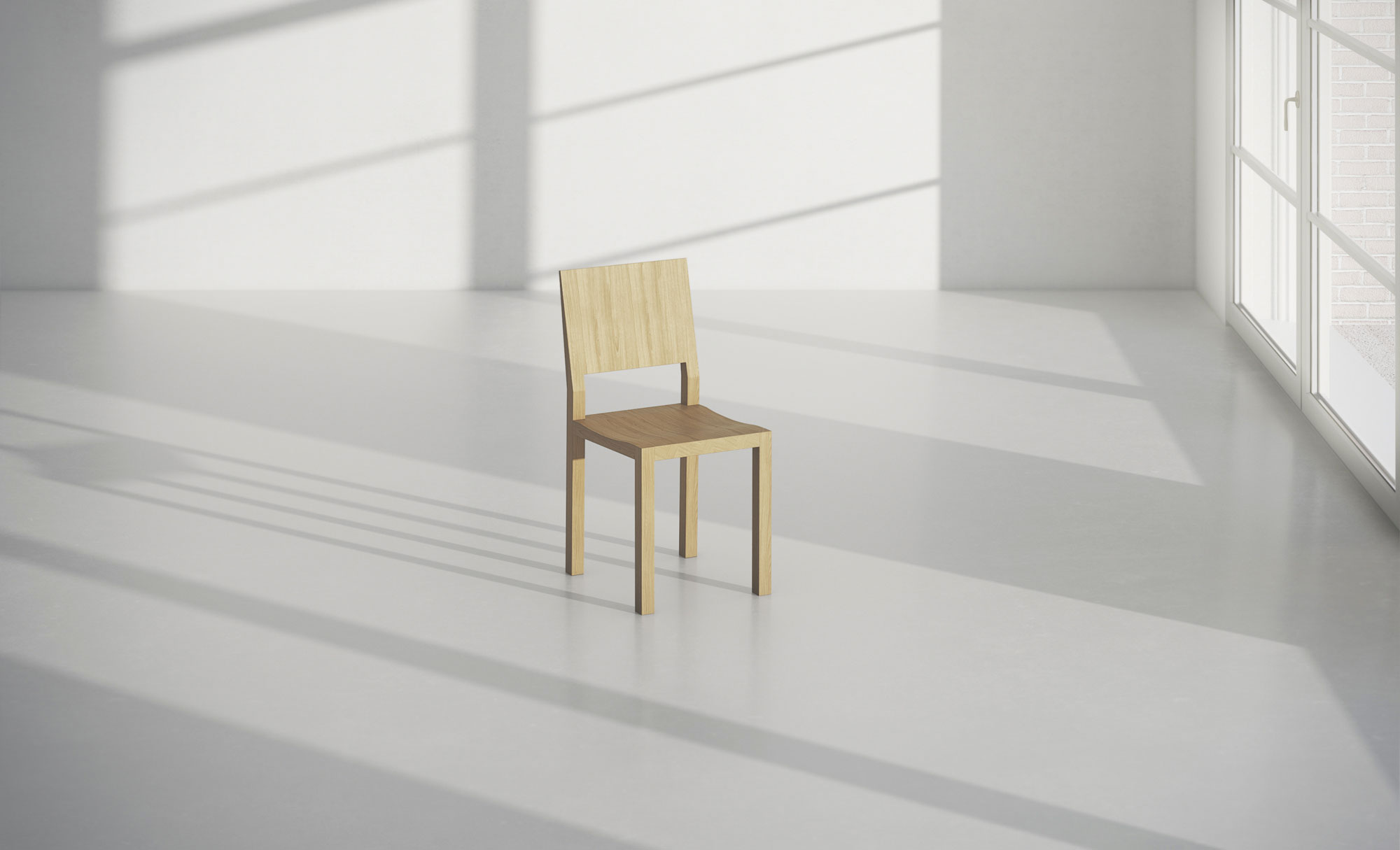 Solid Wood Chair TAU TAU-studio custom made in solid wood by vitamin design