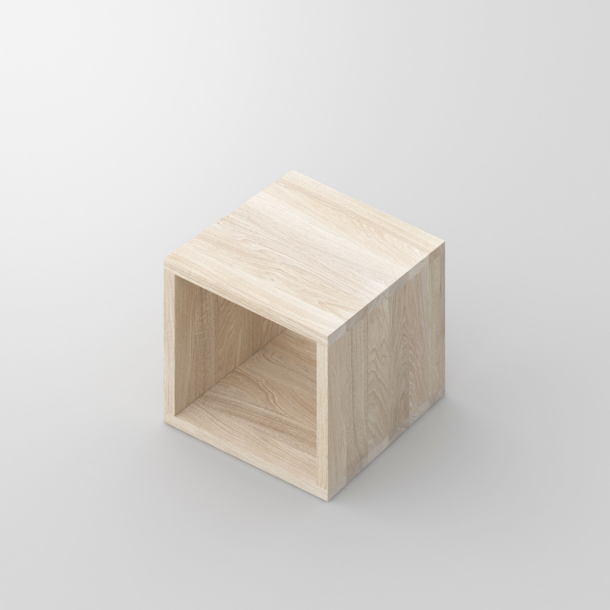 Solid Wood Night Table MENA B cam3 custom made in solid wood by vitamin design