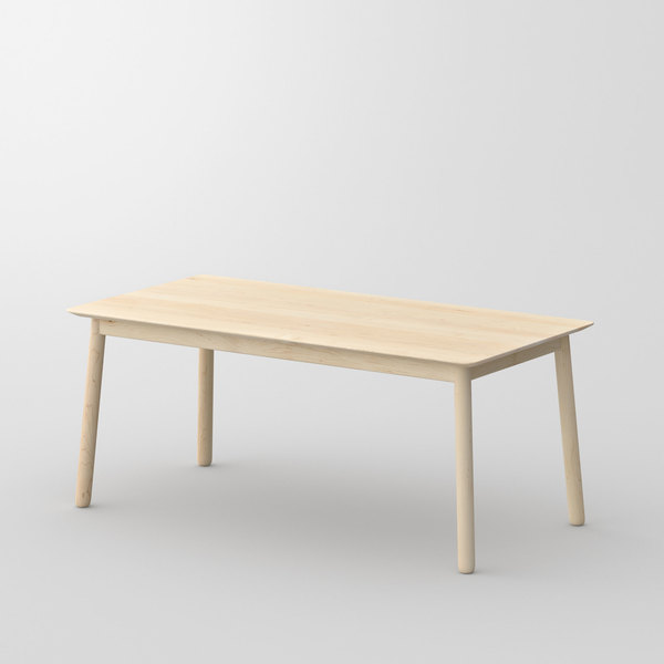 Style Wood Table LOCA cam1 custom made in solid wood by vitamin design