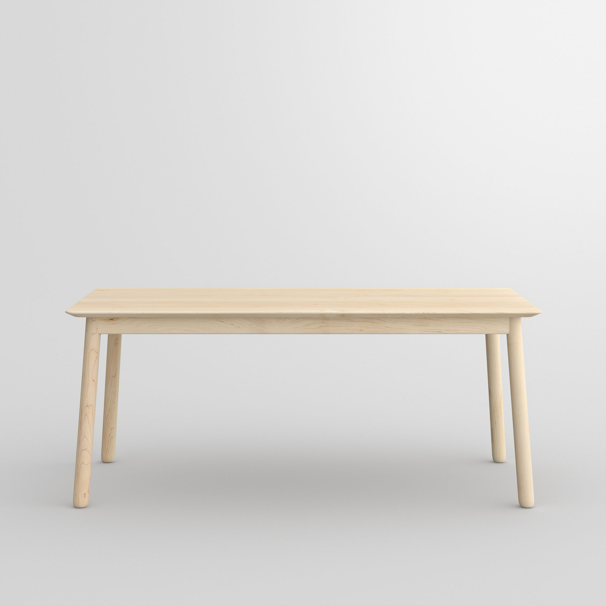 Style Wood Table LOCA cam2 custom made in solid wood by vitamin design