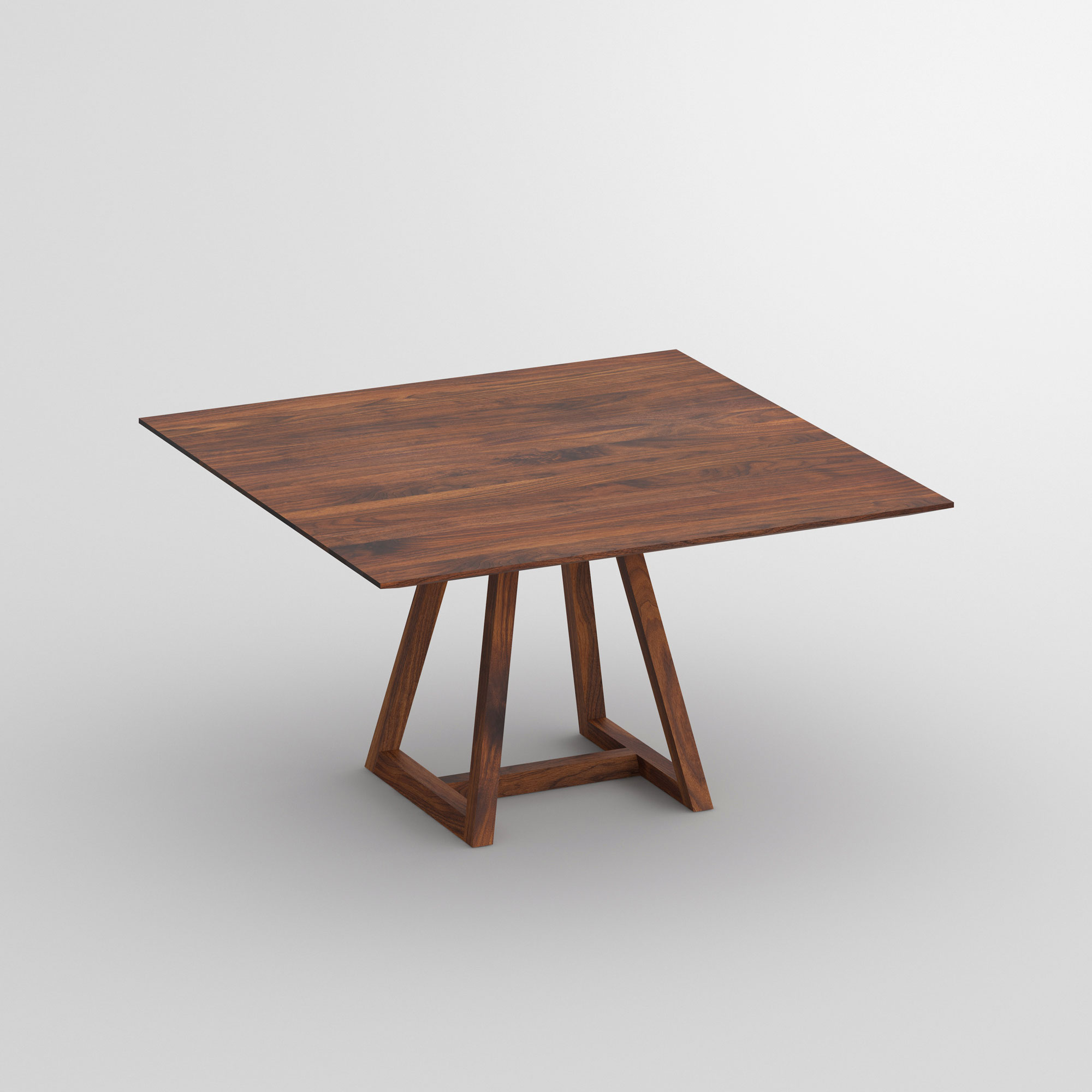 Square Table MARGO SQUARE cam1 custom made in solid wood by vitamin design