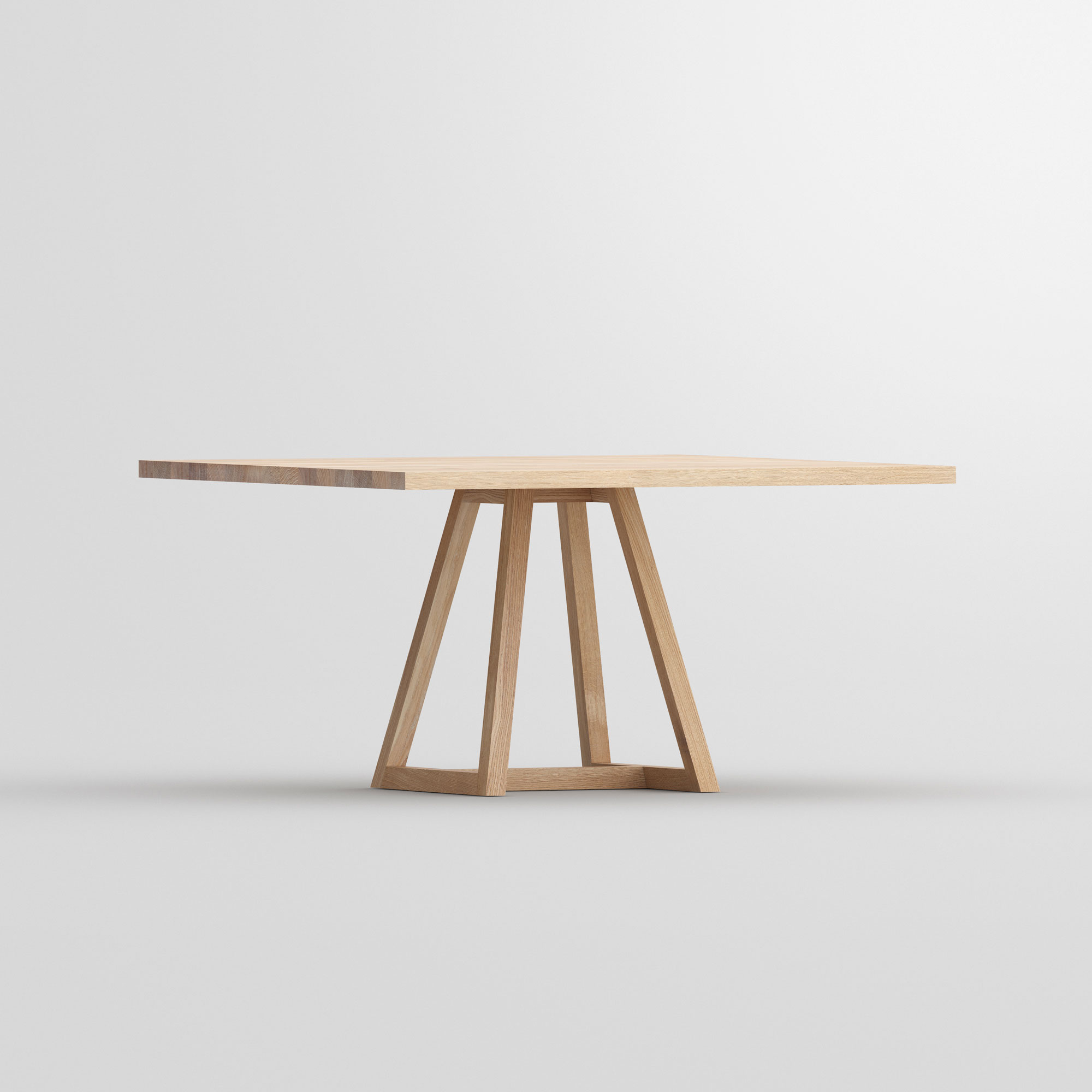 Square Table MARGO SQUARE cam2 custom made in solid wood by vitamin design