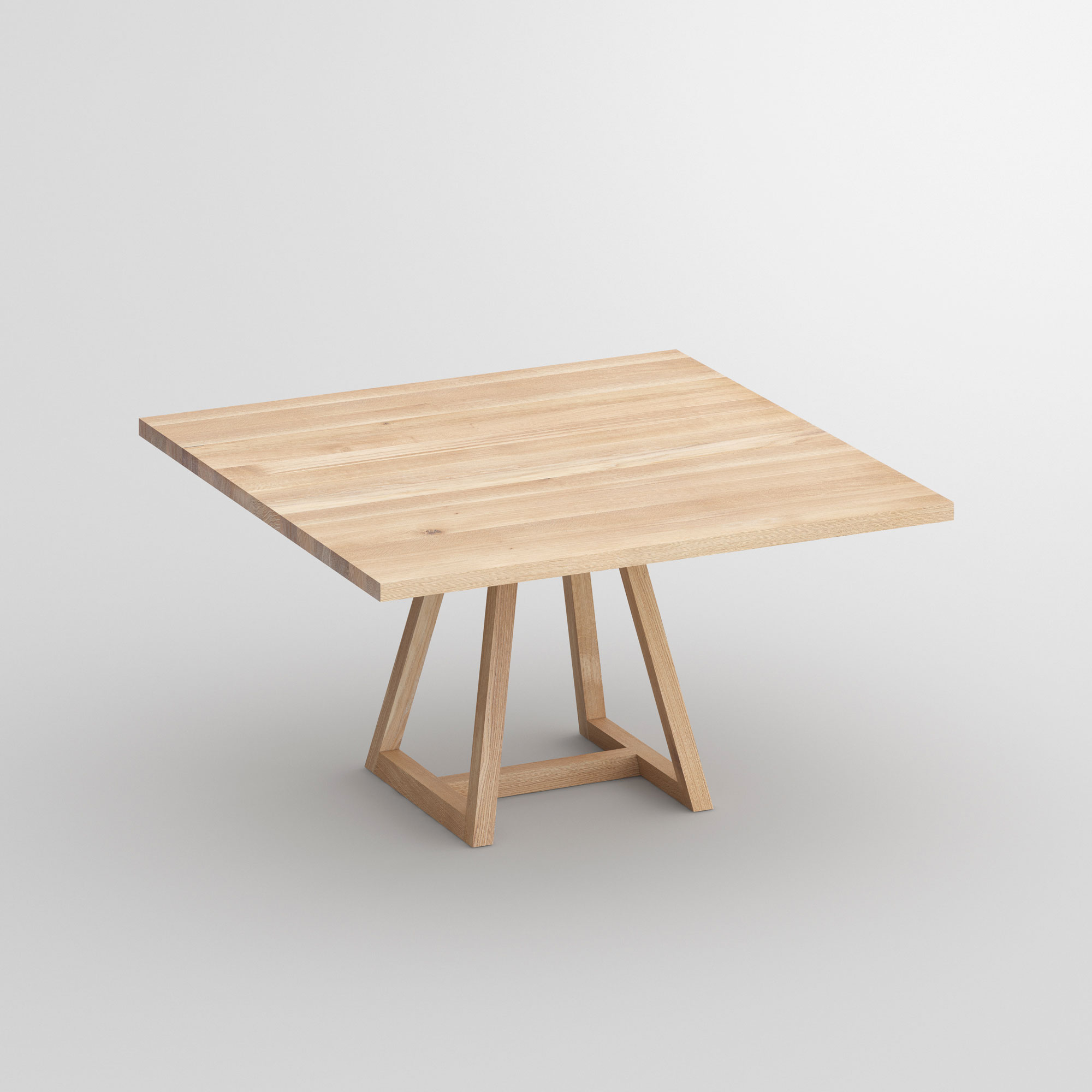Square Table MARGO SQUARE cam1 custom made in solid wood by vitamin design