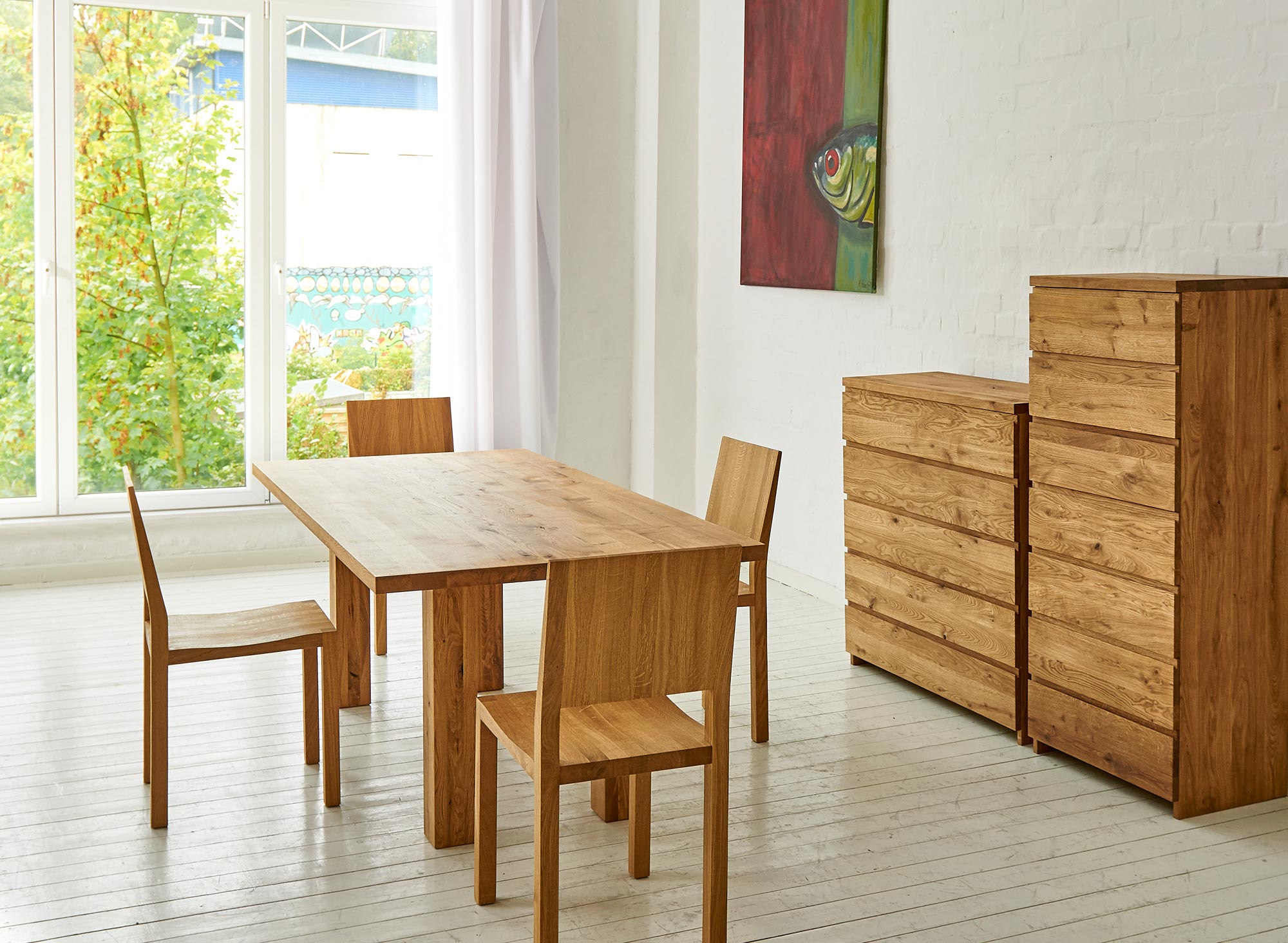 Frameless Table DUCK A custom made in solid wood by vitamin design