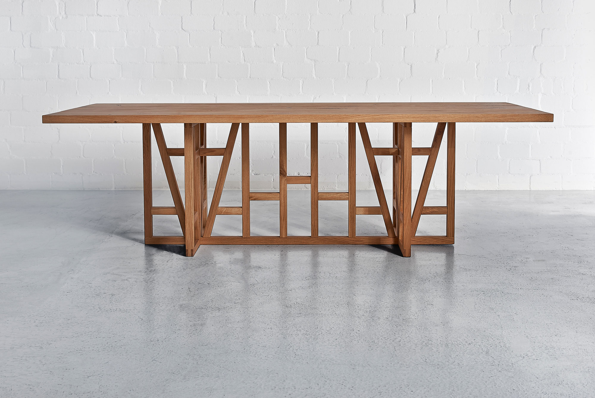 Designer Solid Wood Table FACHWERK 0039g custom made in solid wood by vitamin design