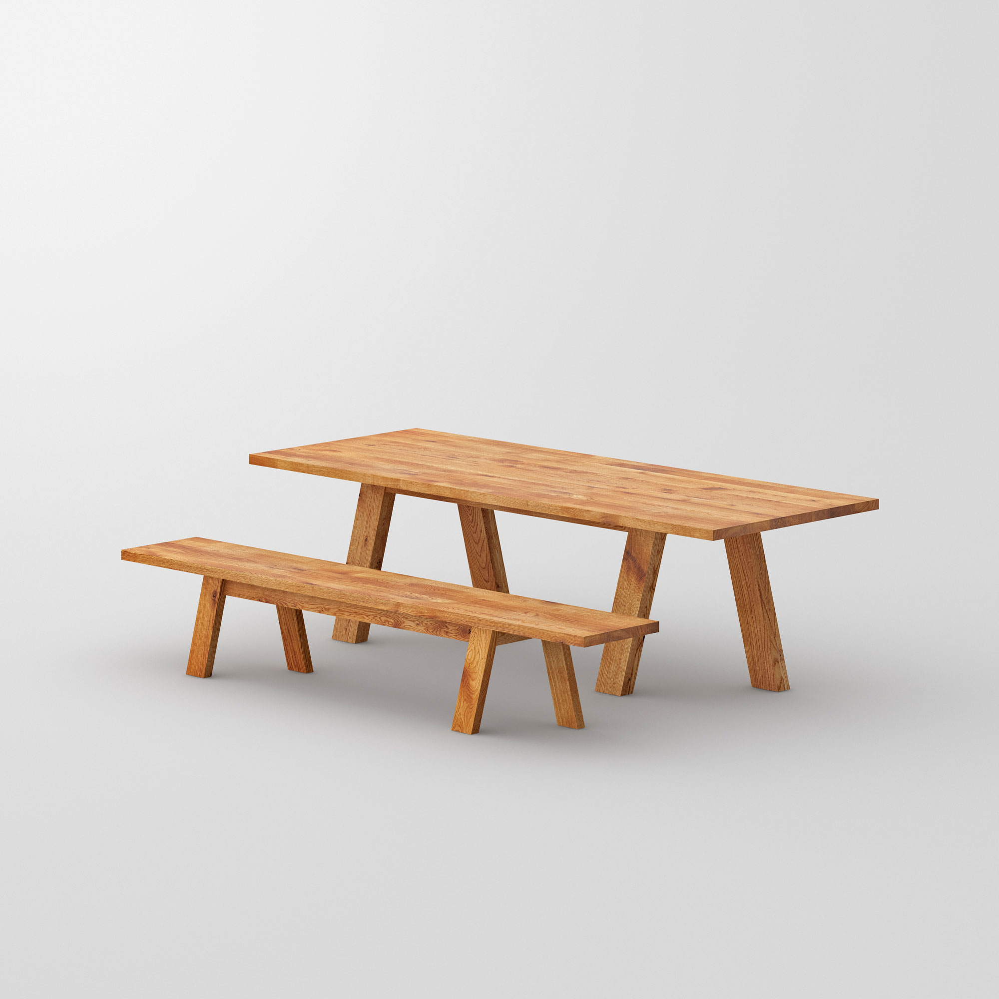 Unique Designer Table GO cam1 custom made in solid wood by vitamin design