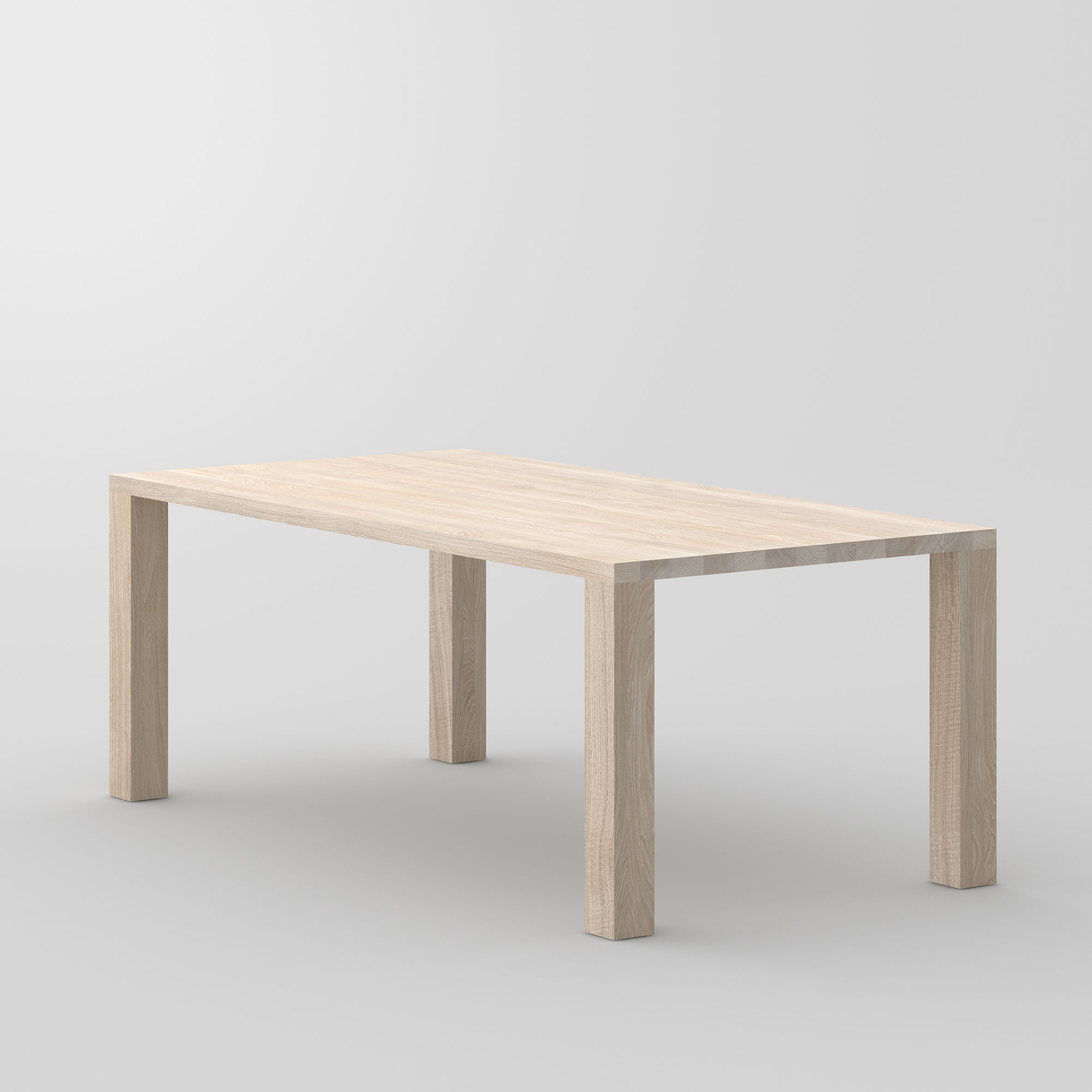 Frameless Solid Wood Table IUSTUS cam3 custom made in solid wood by vitamin design