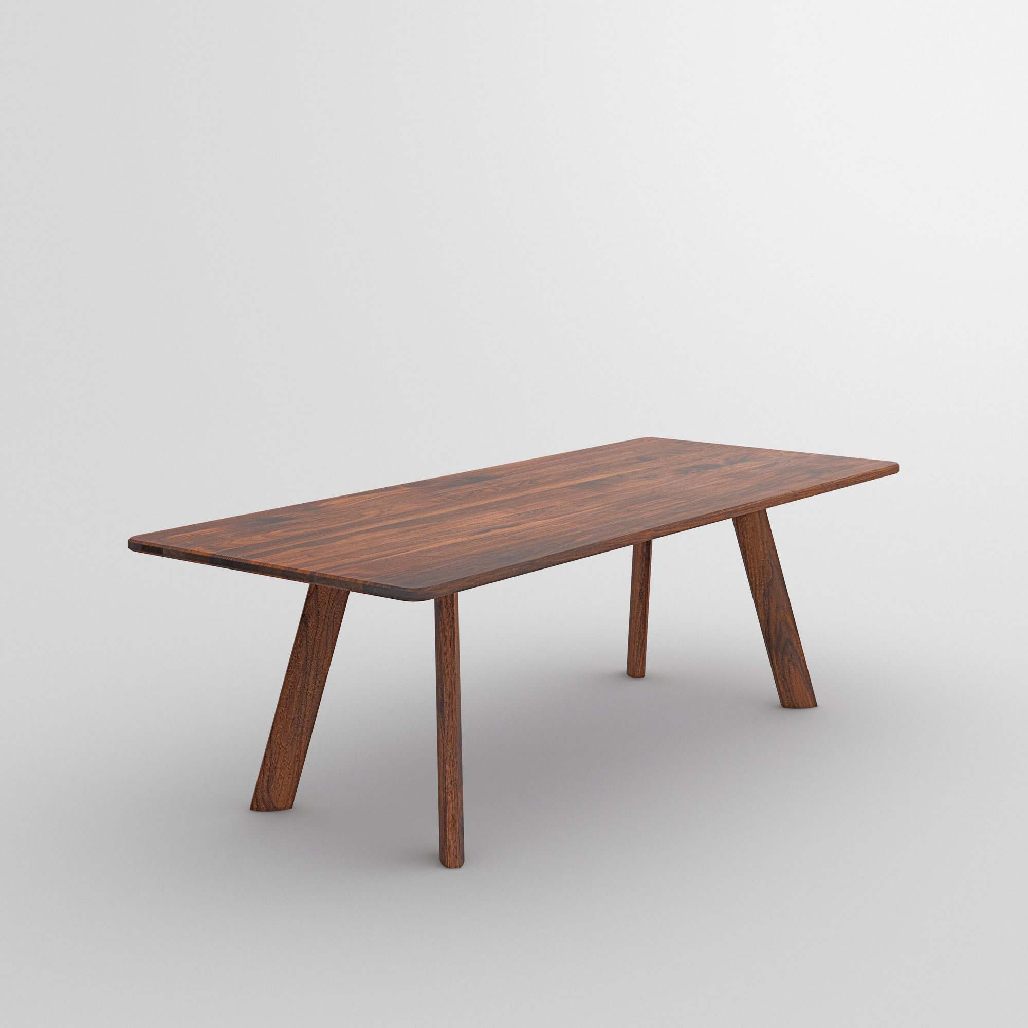 Designer Dining Table LARGUS cam2 custom made in solid wood by vitamin design