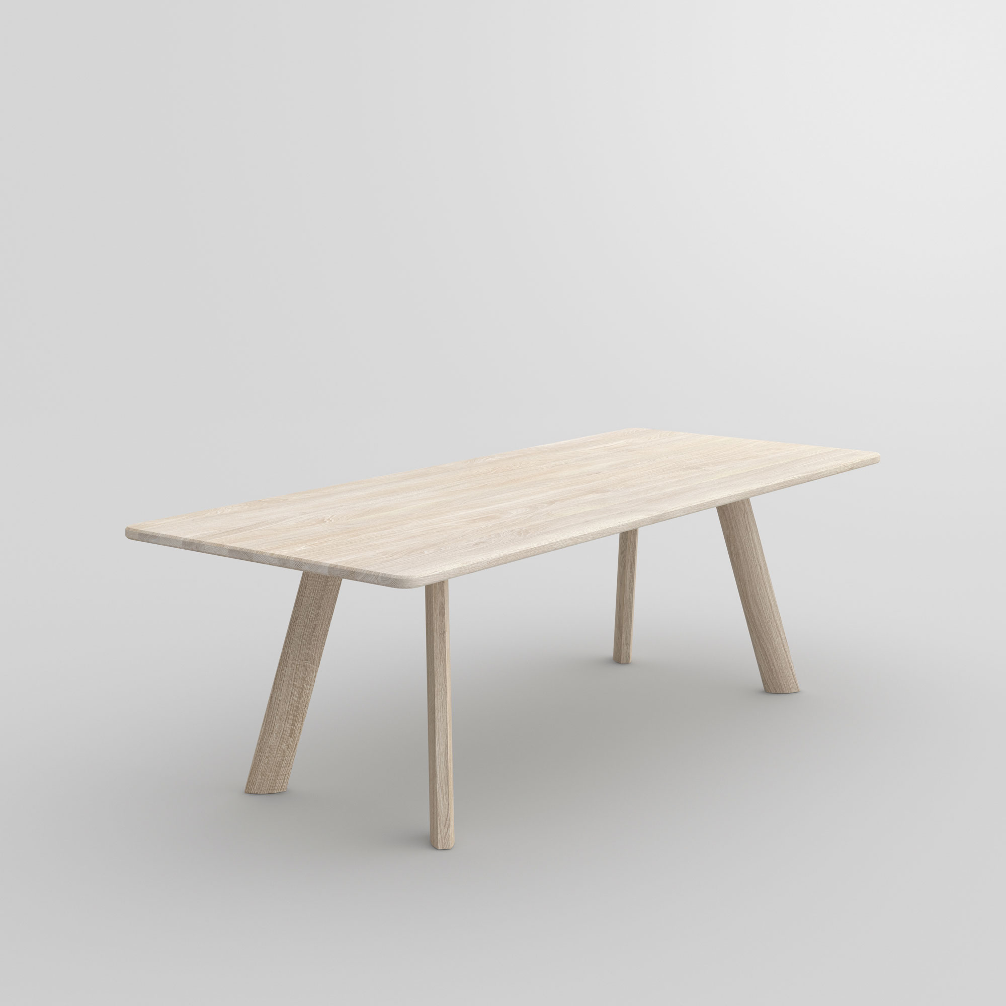 Designer Dining Table LARGUS cam2 custom made in solid wood by vitamin design