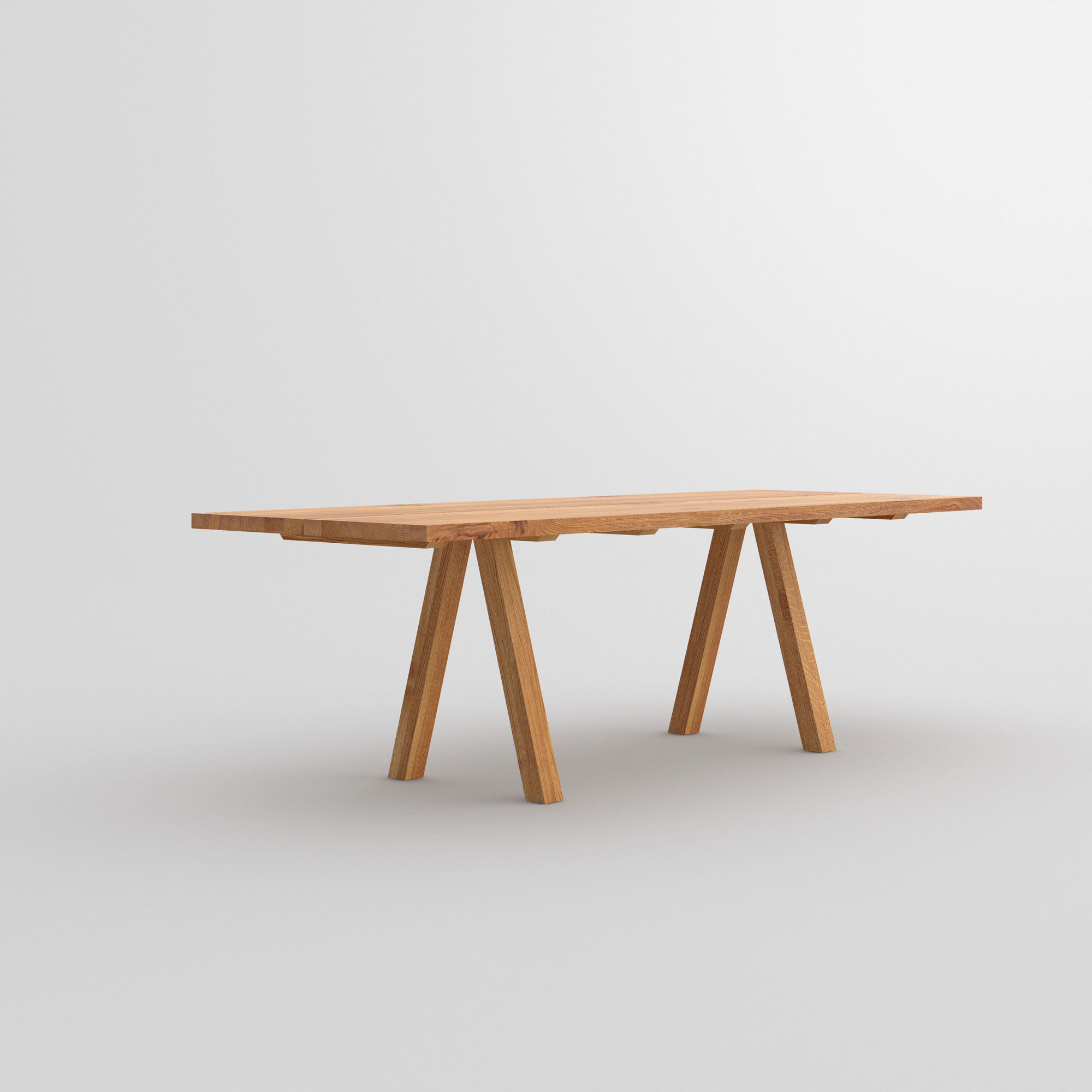 Solid Wood Table PAPILIO BASIC cam2 custom made in solid wood by vitamin design