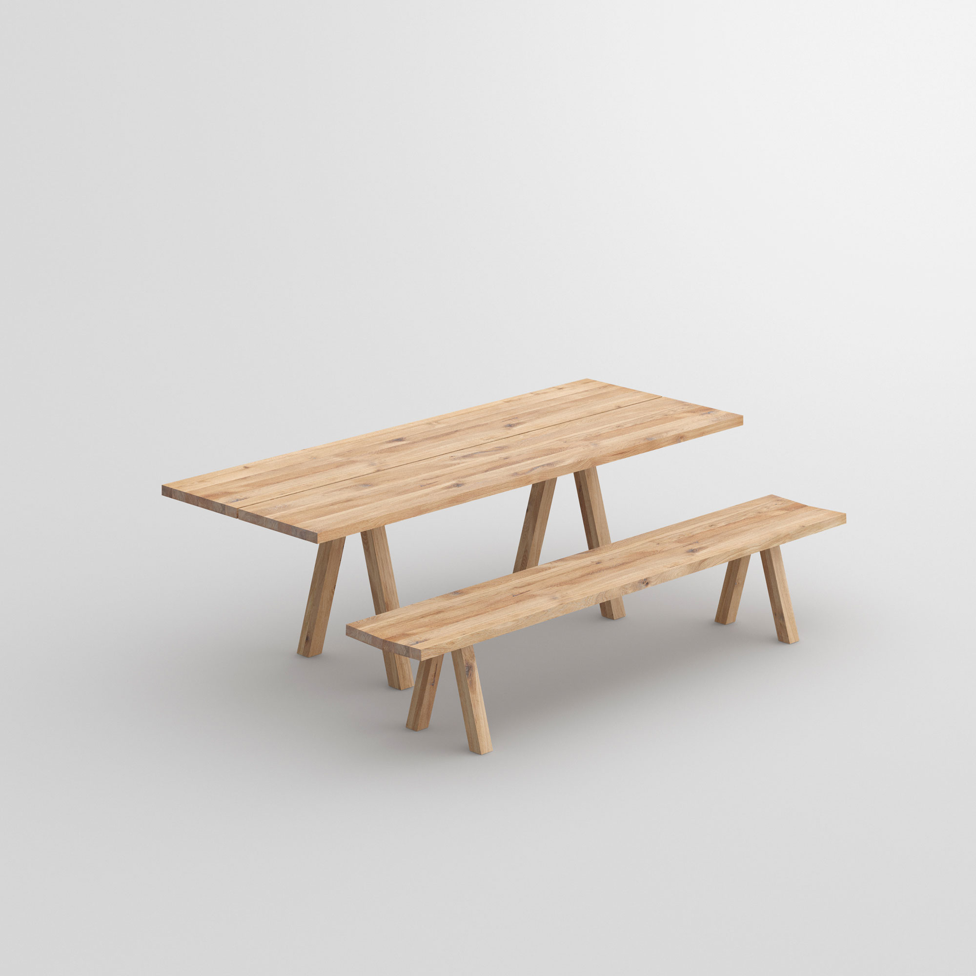 Solid Wood Table PAPILIO BASIC cam1 custom made in solid wood by vitamin design