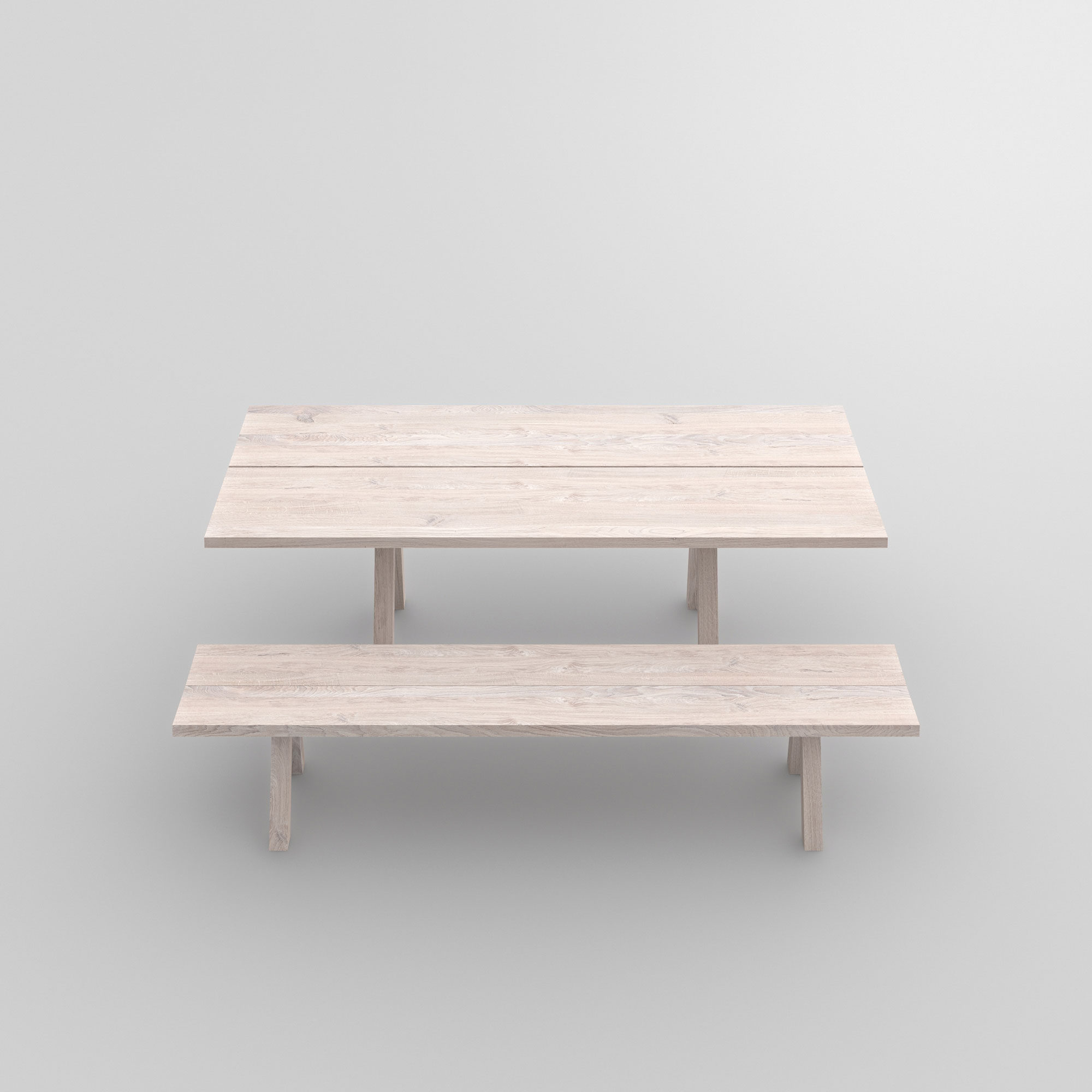 Solid Wood Table PAPILIO BASIC cam2 custom made in solid wood by vitamin design