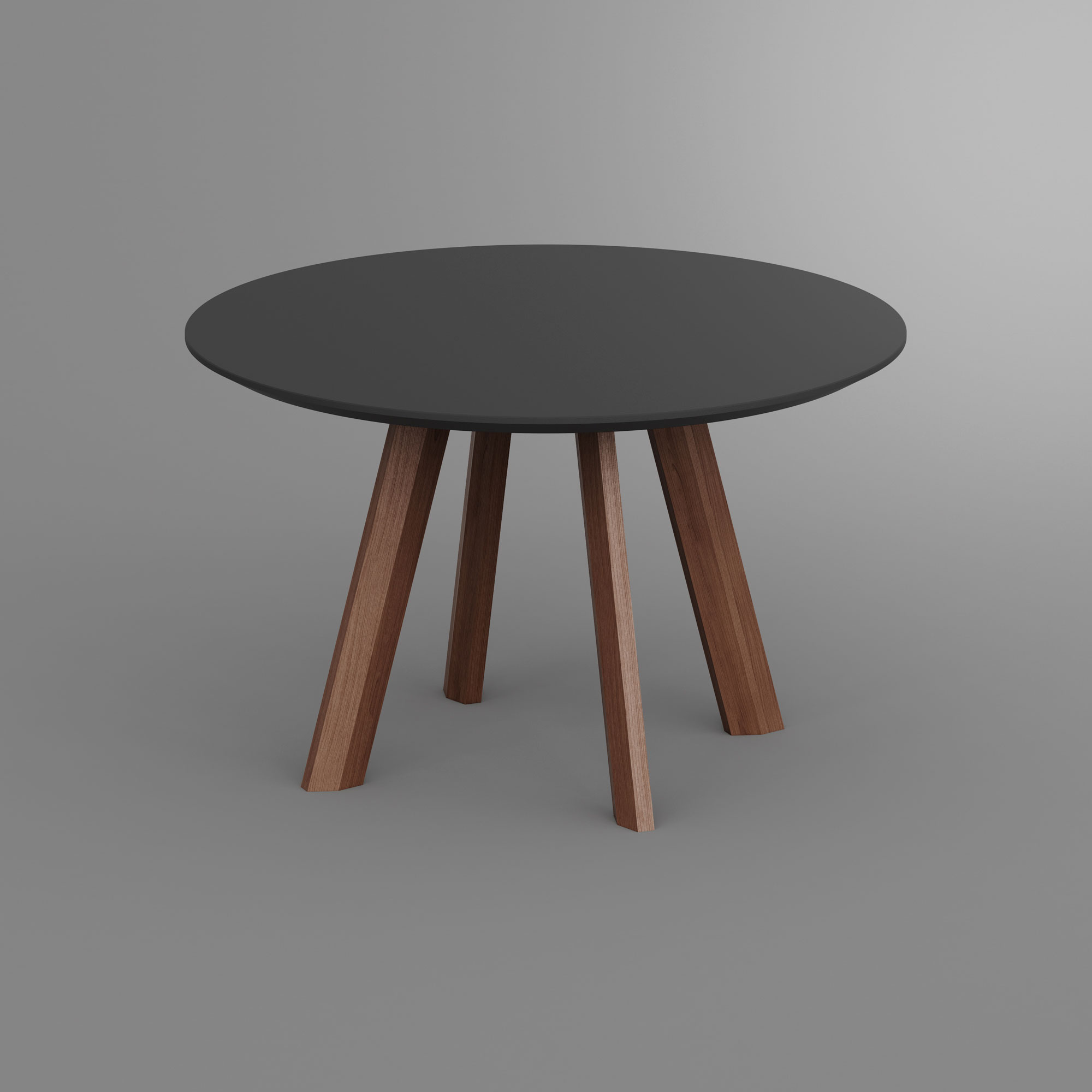 Round Linoleum Table RHOMBI ROUND LINO rhombi1 custom made in solid wood by vitamin design
