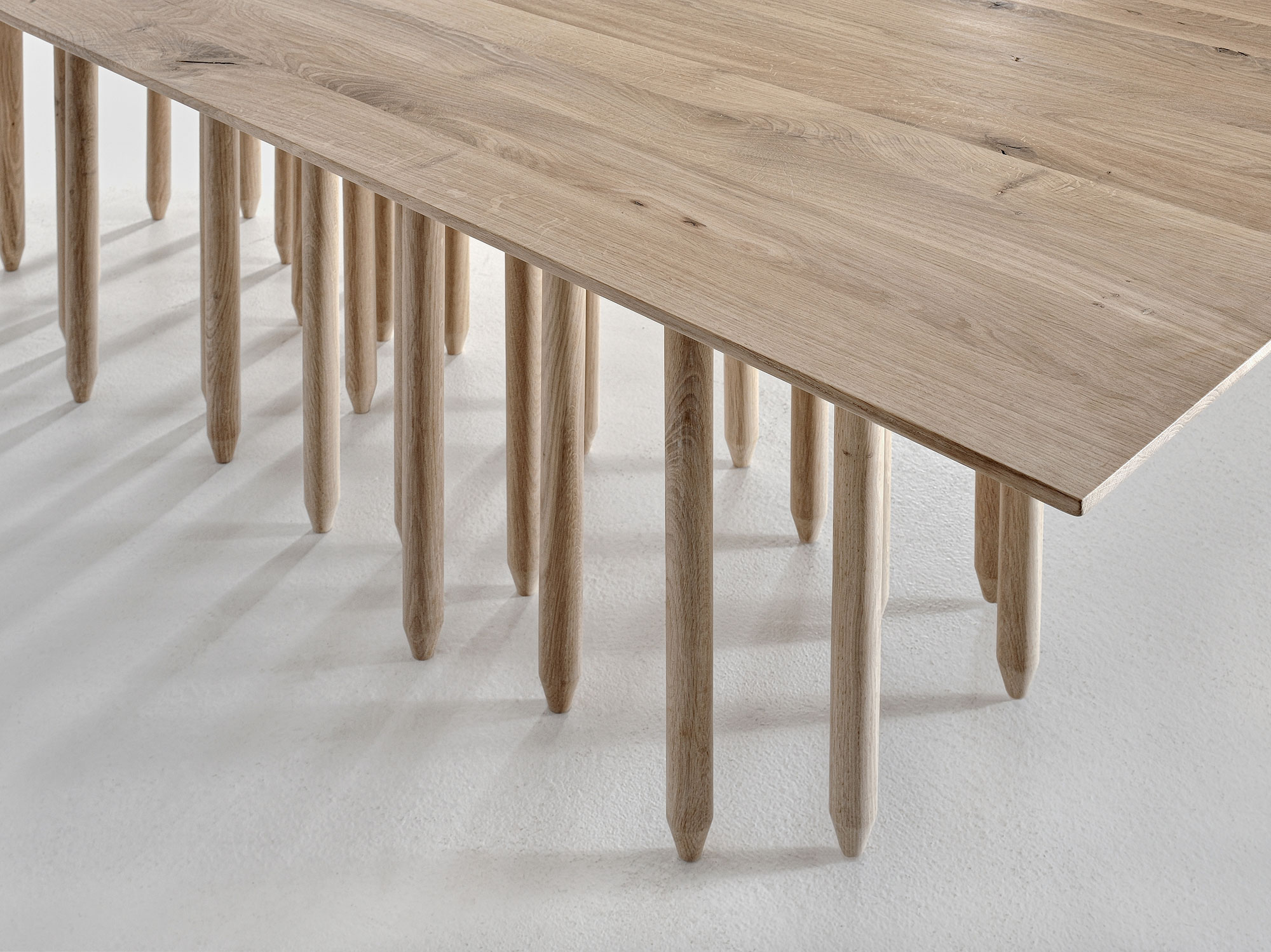 Designer Solid Wood Table STILUS 0293 custom made in solid wood by vitamin design