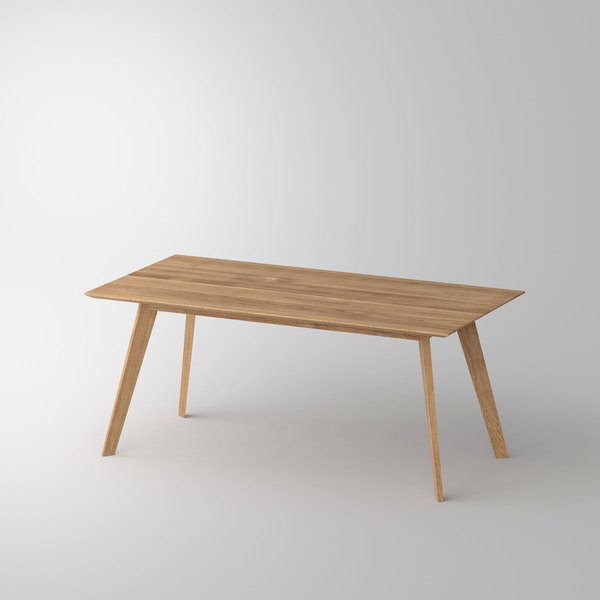 Solid Wood Dining Table CITIUS Cam1 custom made in solid wood by vitamin design