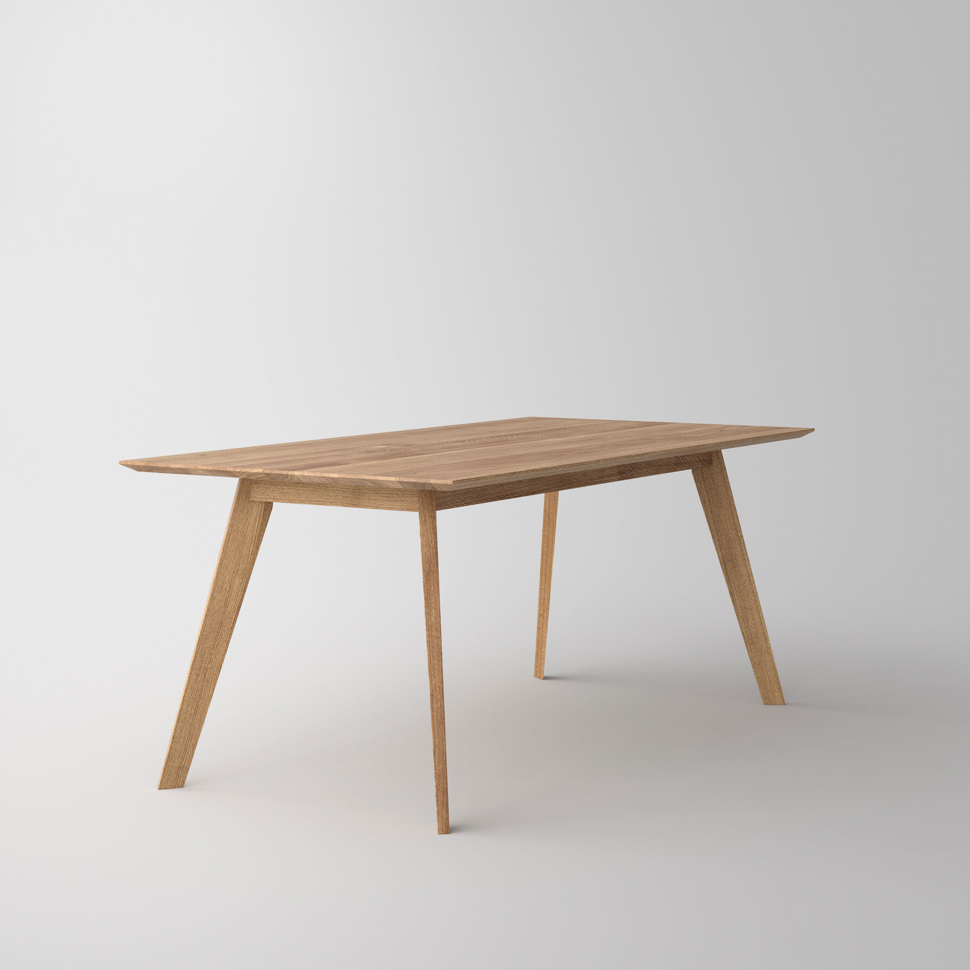 Solid Wood Dining Table CITIUS Cam2 custom made in solid wood by vitamin design