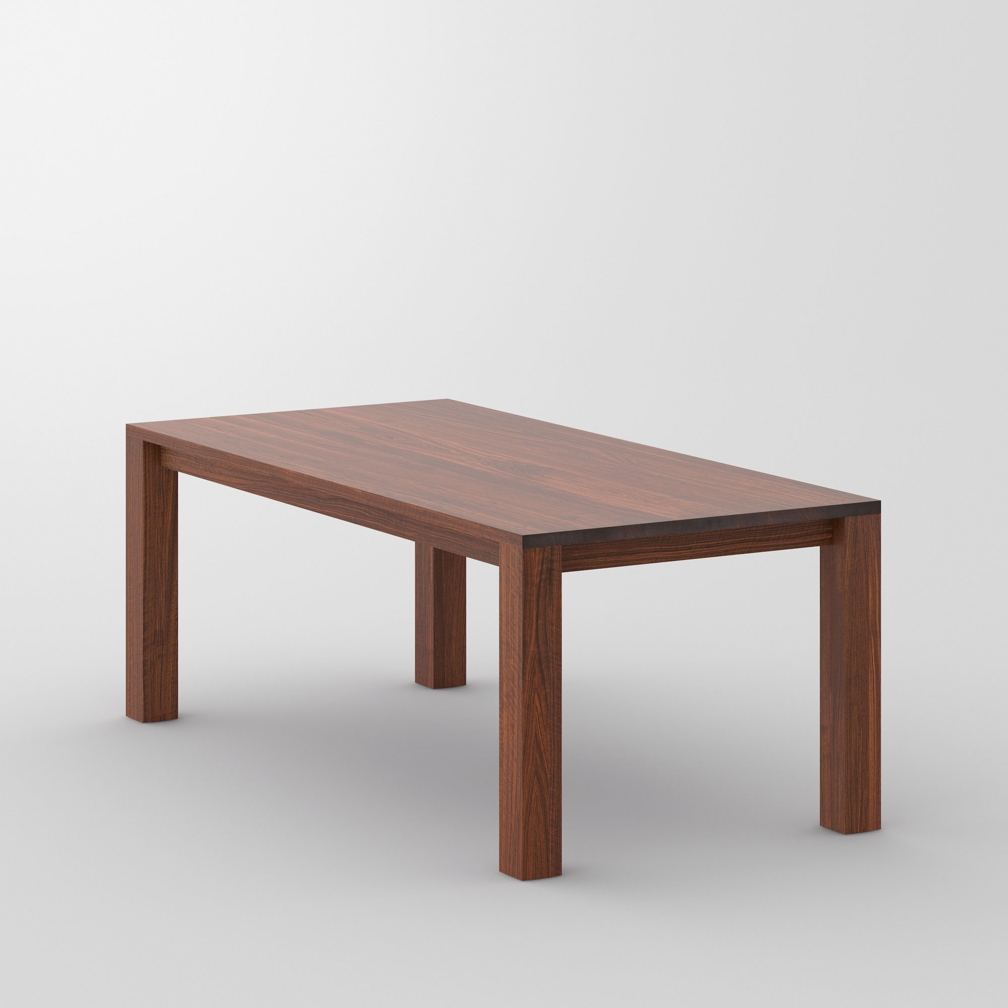 Dining Table Rustic CUBUS 3 B10X10 cam3 custom made in solid wood by vitamin design