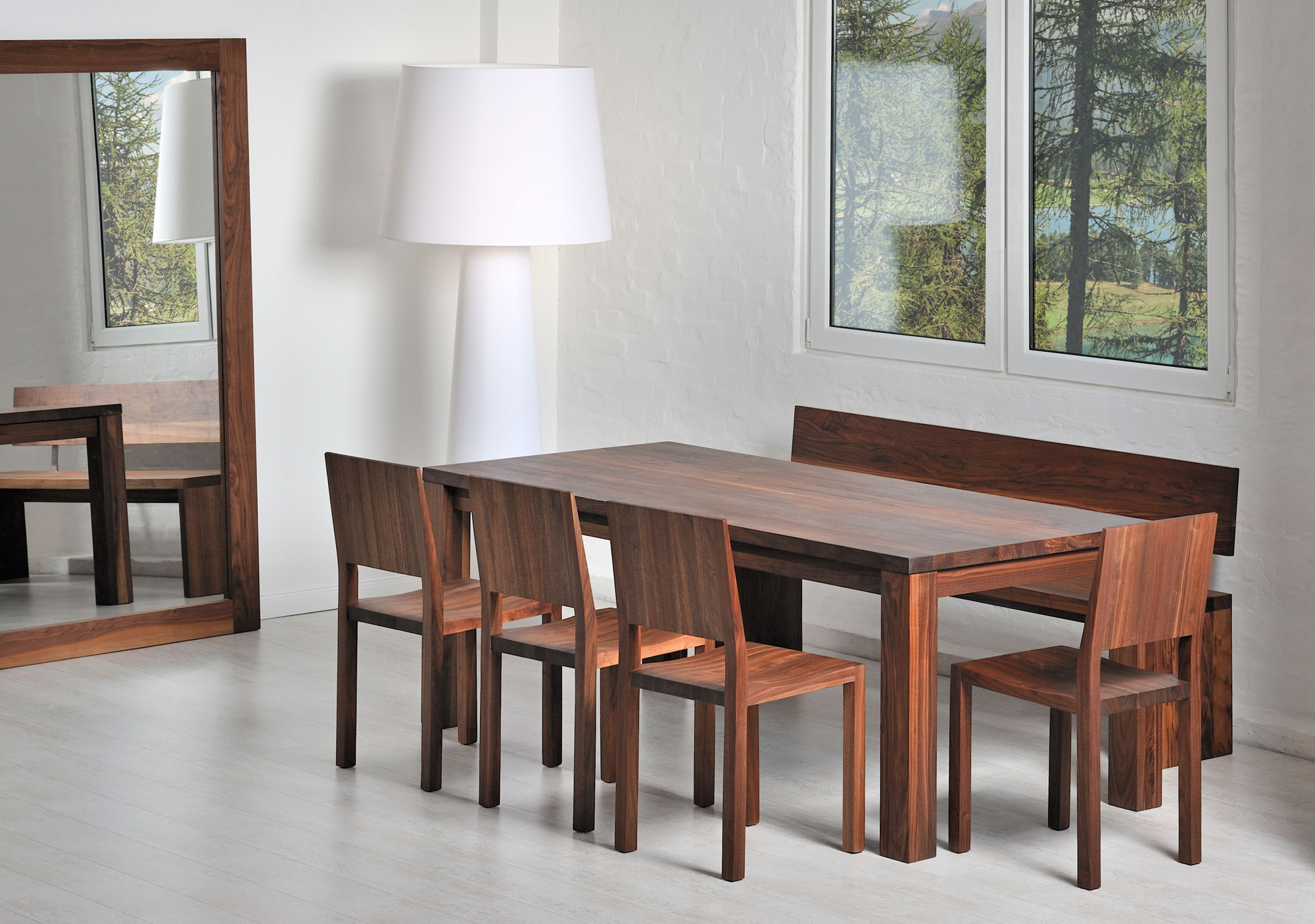 Dining Table Rustic CUBUS 3 B10X10 2144 custom made in solid wood by vitamin design