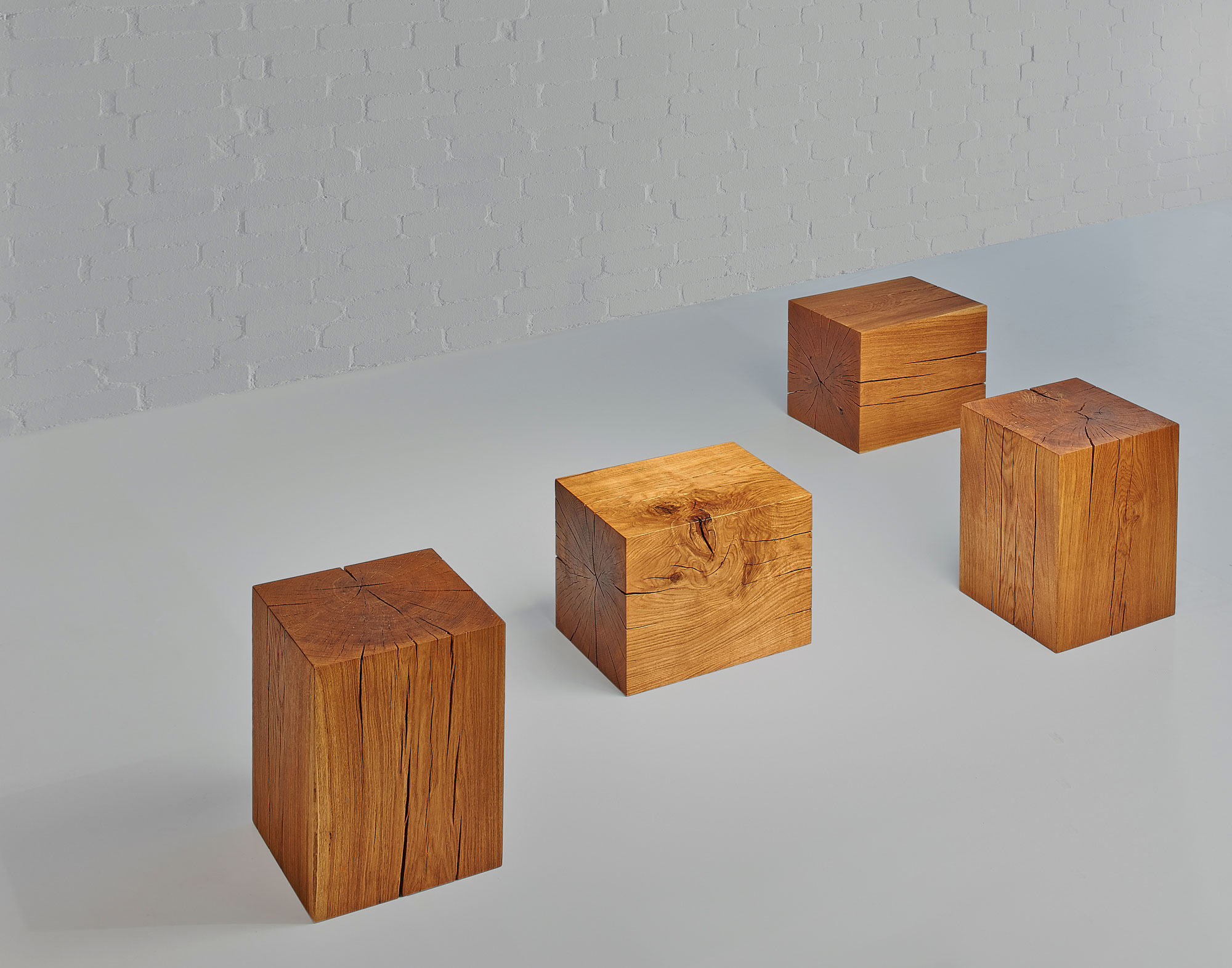 Tree Trunk Coffee Table KLOTZ 1130 custom made in solid wood by vitamin design