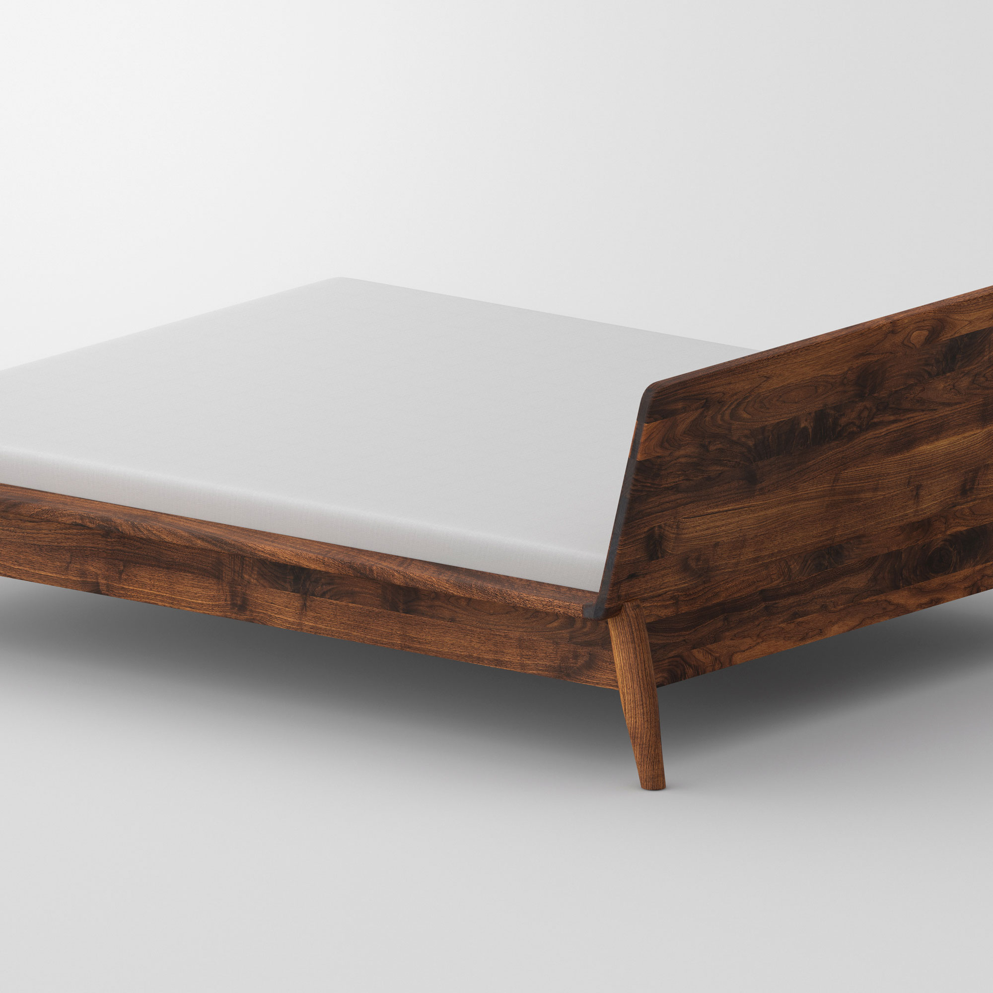 Designer Bed AETAS cam4 custom made in solid wood by vitamin design
