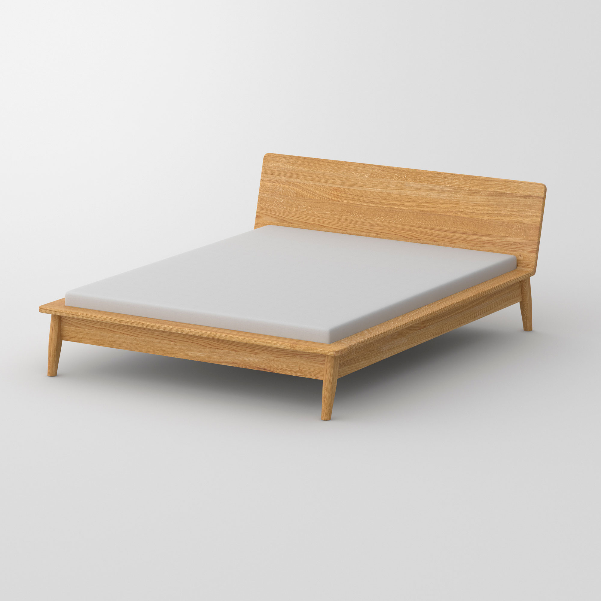 Designer Bed AETAS cam3 custom made in solid wood by vitamin design