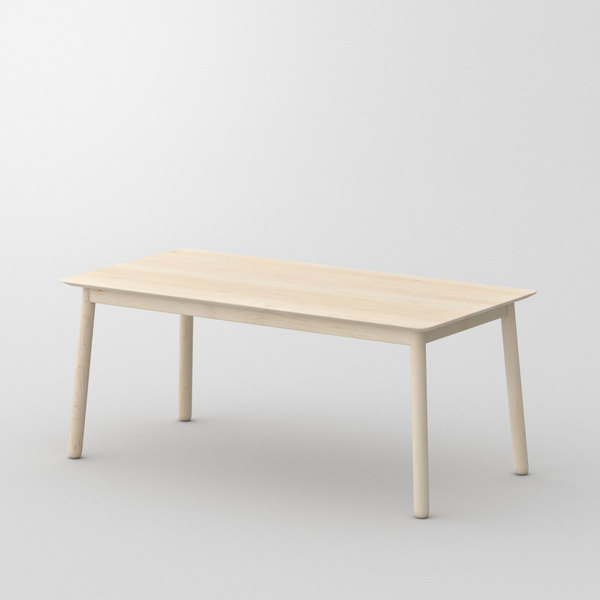 Style Wood Table LOCA cam1 custom made in Solid American maple, chalked by vitamin design