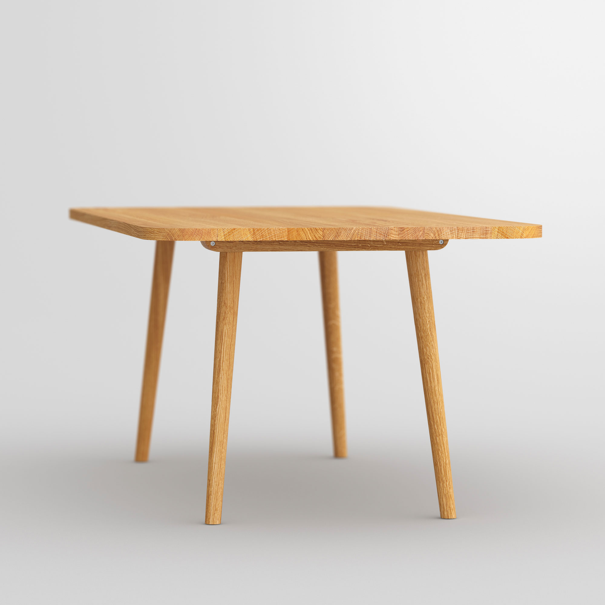Wood Dining Table UNA cam3-ZDP custom made in solid wood by vitamin design