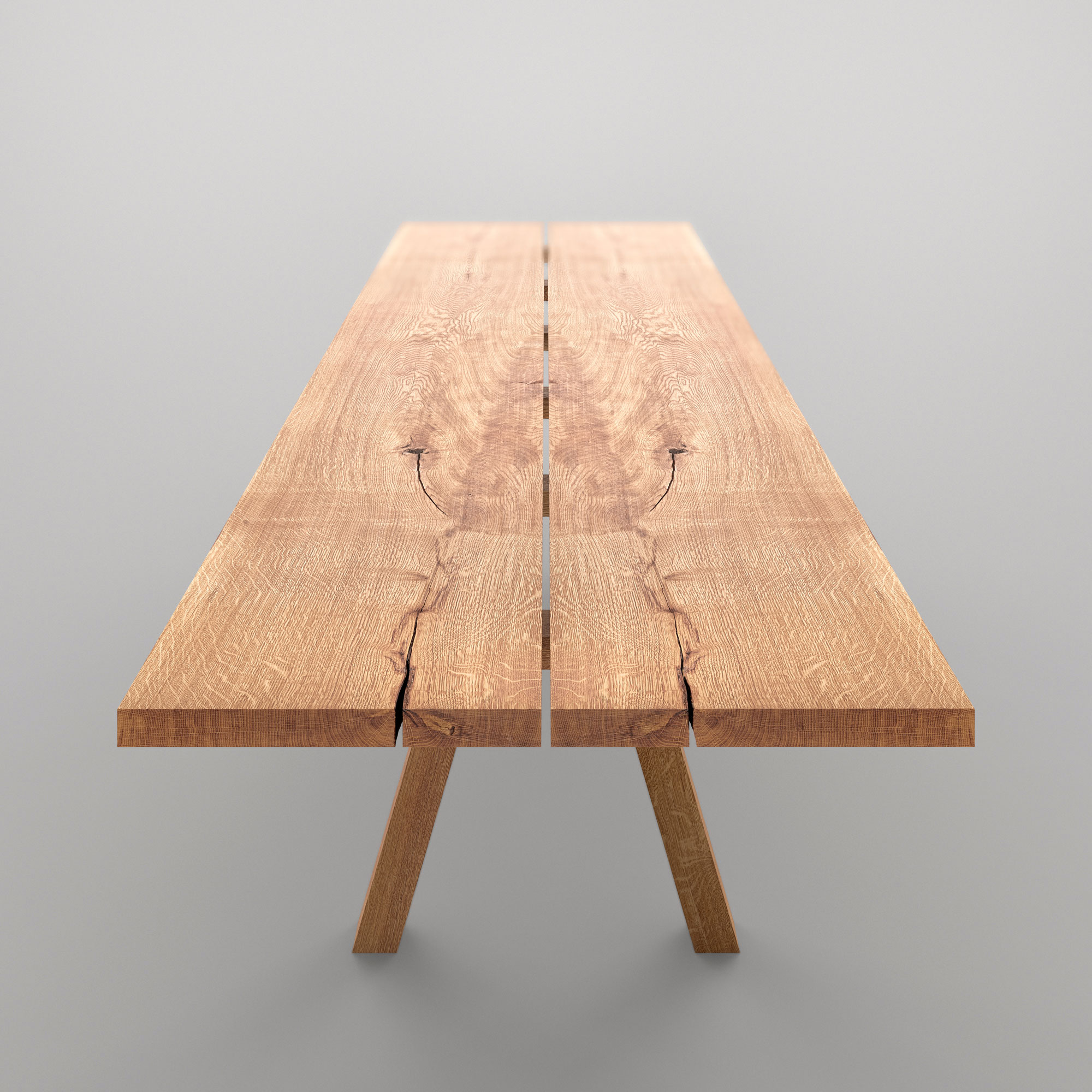 Designer Tree Trunk Table PAPILIO cam4 custom made in solid wood by vitamin design