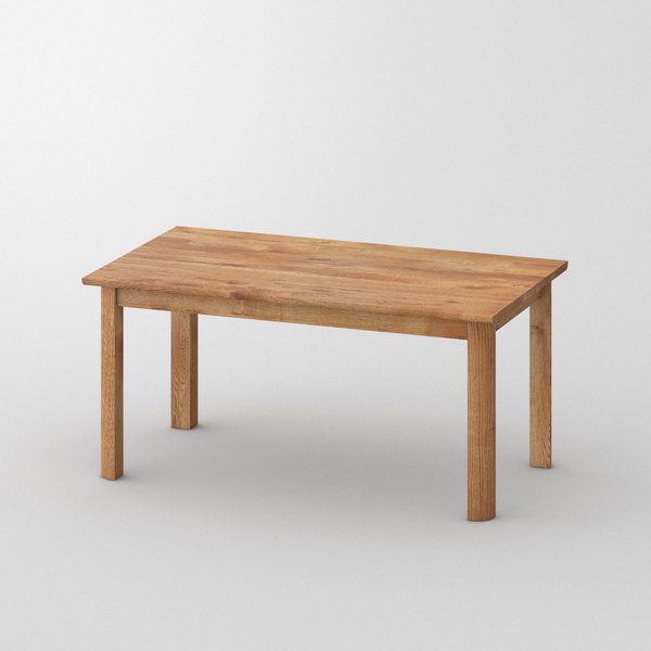 Dining Table VIVUS cam1 custom made in Solid knotty oak, oiled by vitamin design