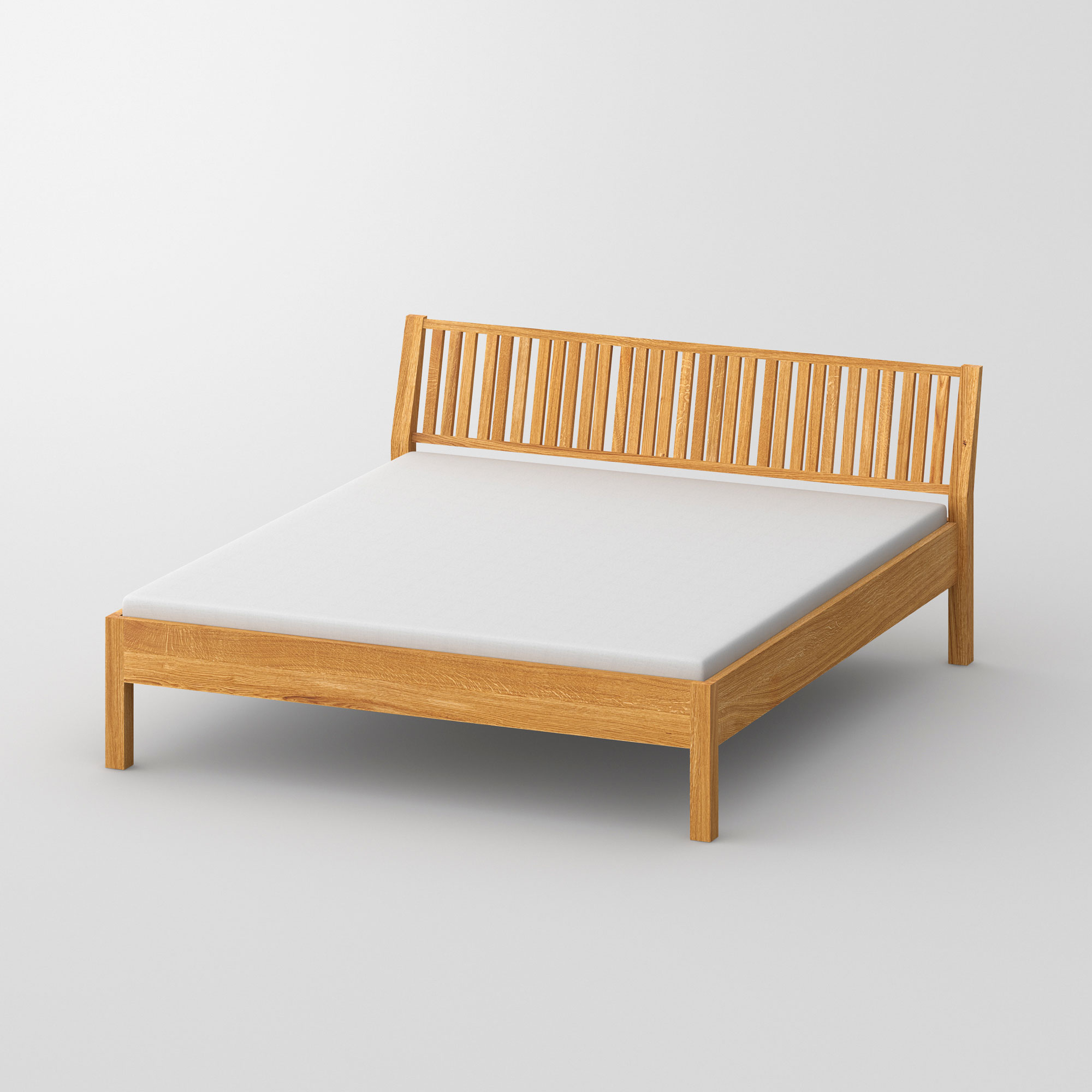 Wooden Bed VILLA cam1 custom made in solid wood by vitamin design