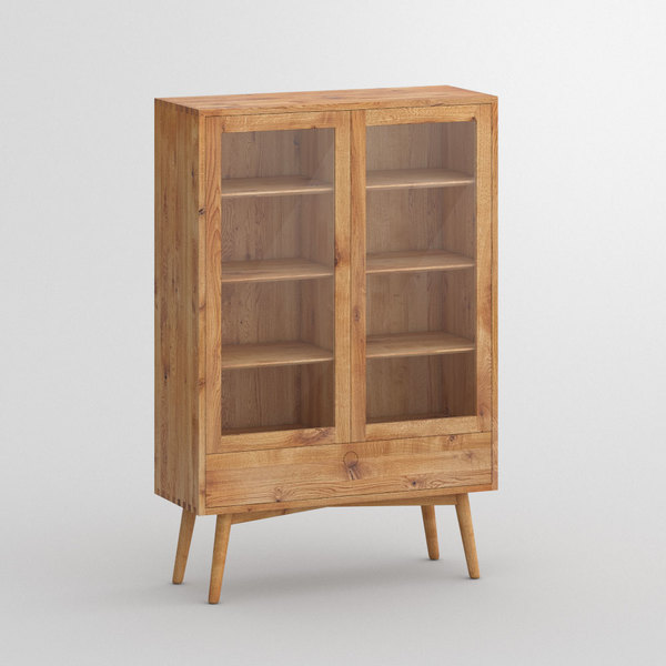 Solid wood cabinet Sideboard AMBIO HI cam1 custom made in Solid knotty oak, oiled by vitamin design