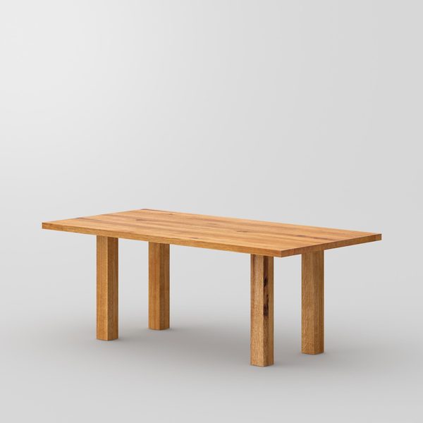 Frameless Table DUCK cam3 custom made in solid wood by vitamin design