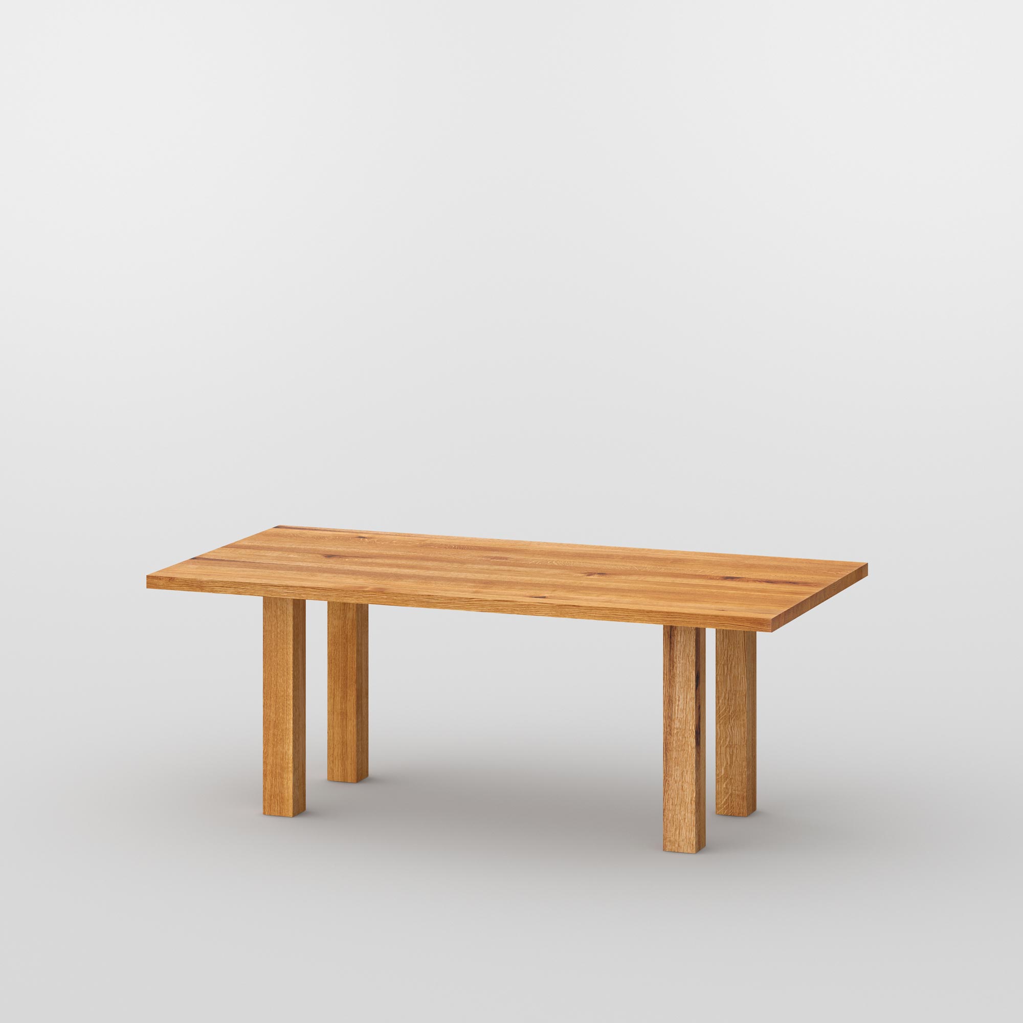 Frameless Table DUCK cam1 custom made in solid wood by vitamin design