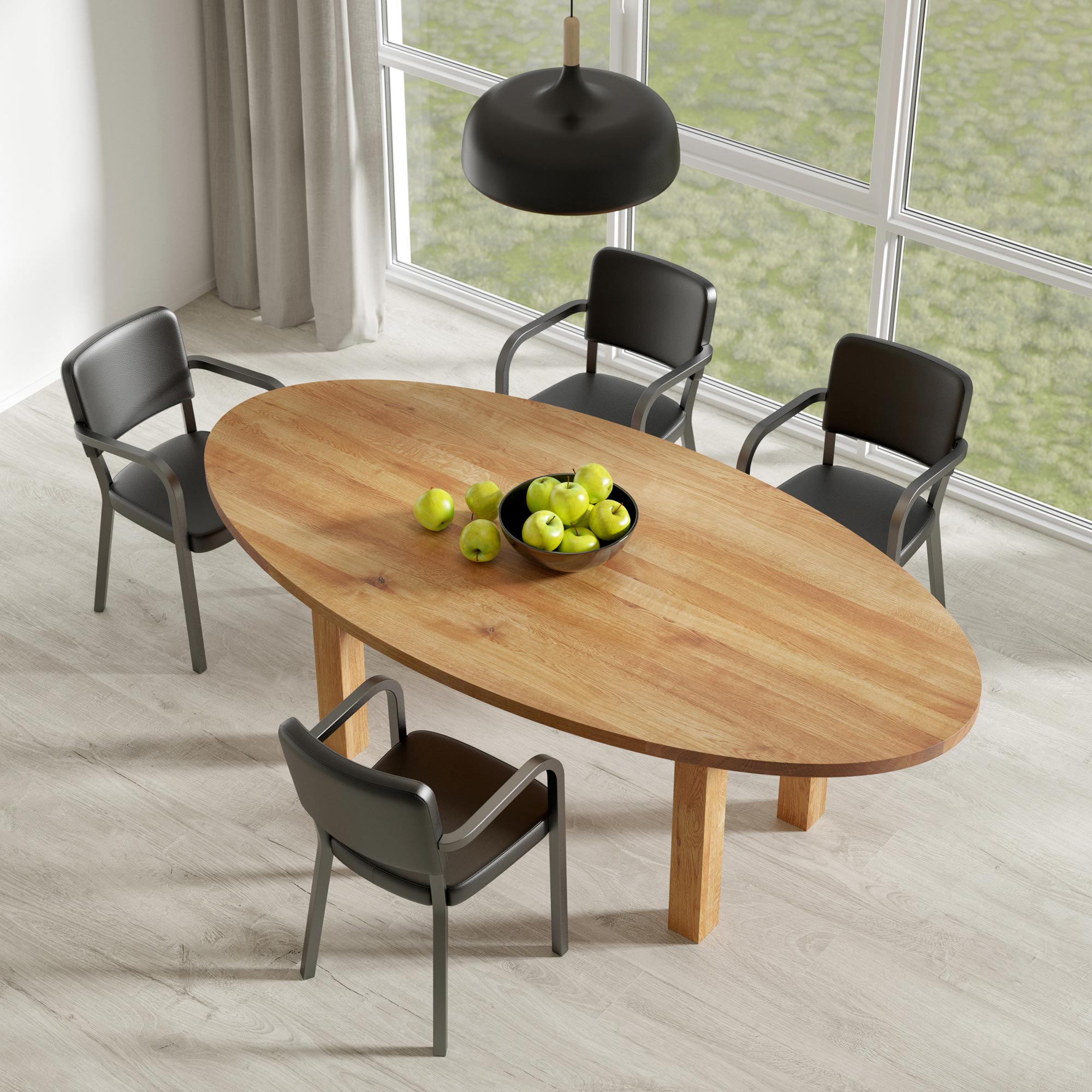  Table DUCK OVAL cam3 custom made in solid wood by vitamin design