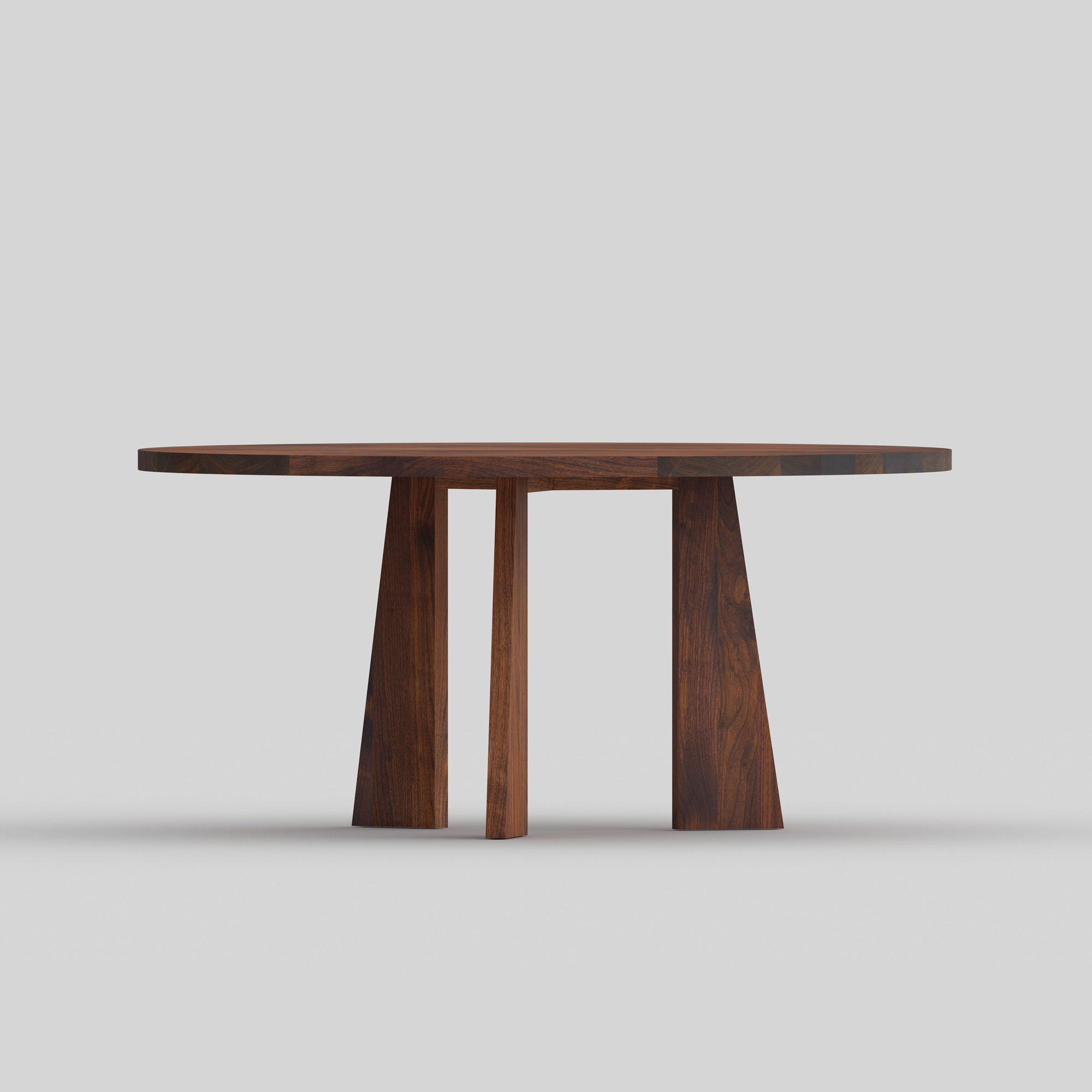 Luxury Table PYLON ROUND cam1 custom made in solid wood by vitamin design