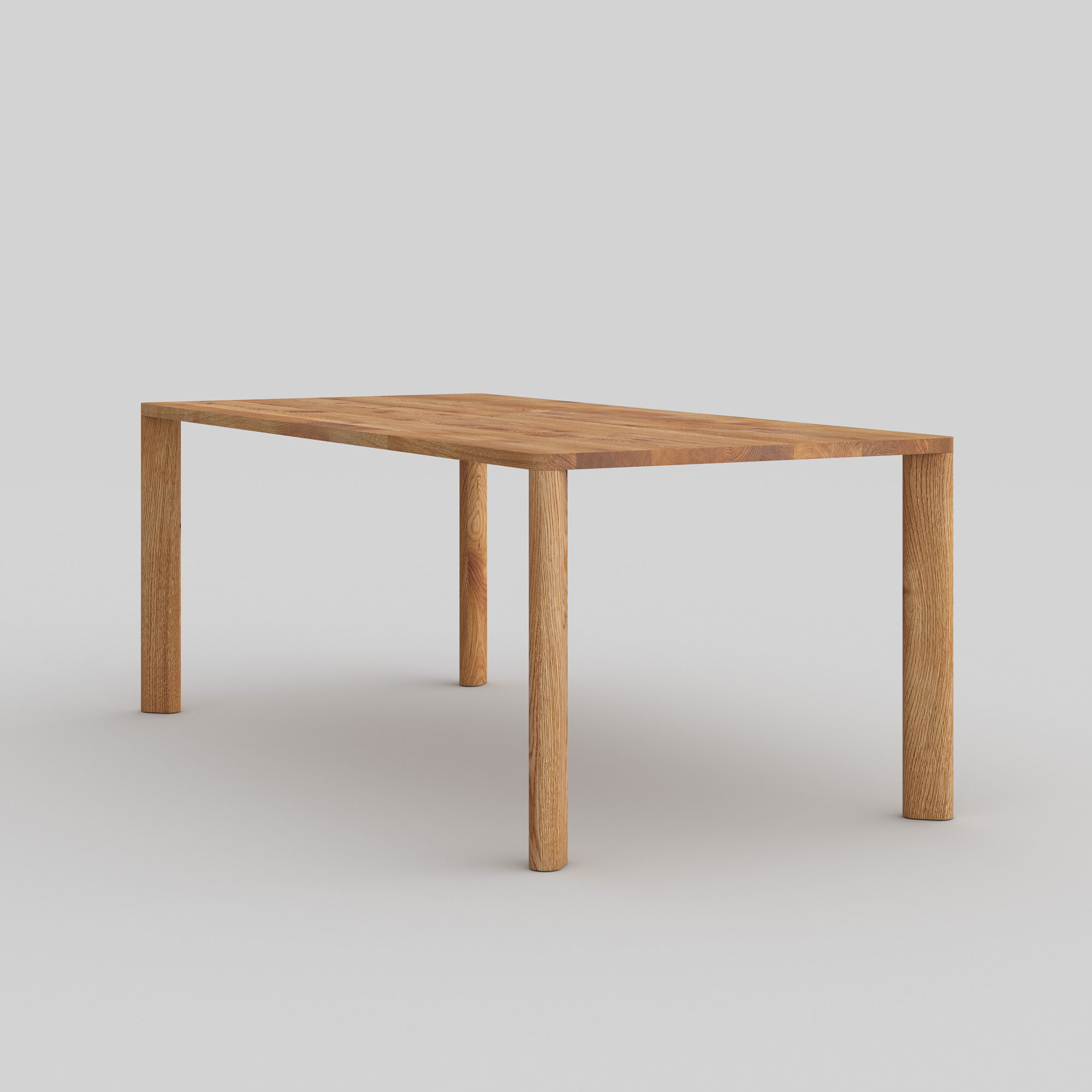 Frameless Solid Wood Table MOLLIS cam10000 custom made in solid wood by vitamin design