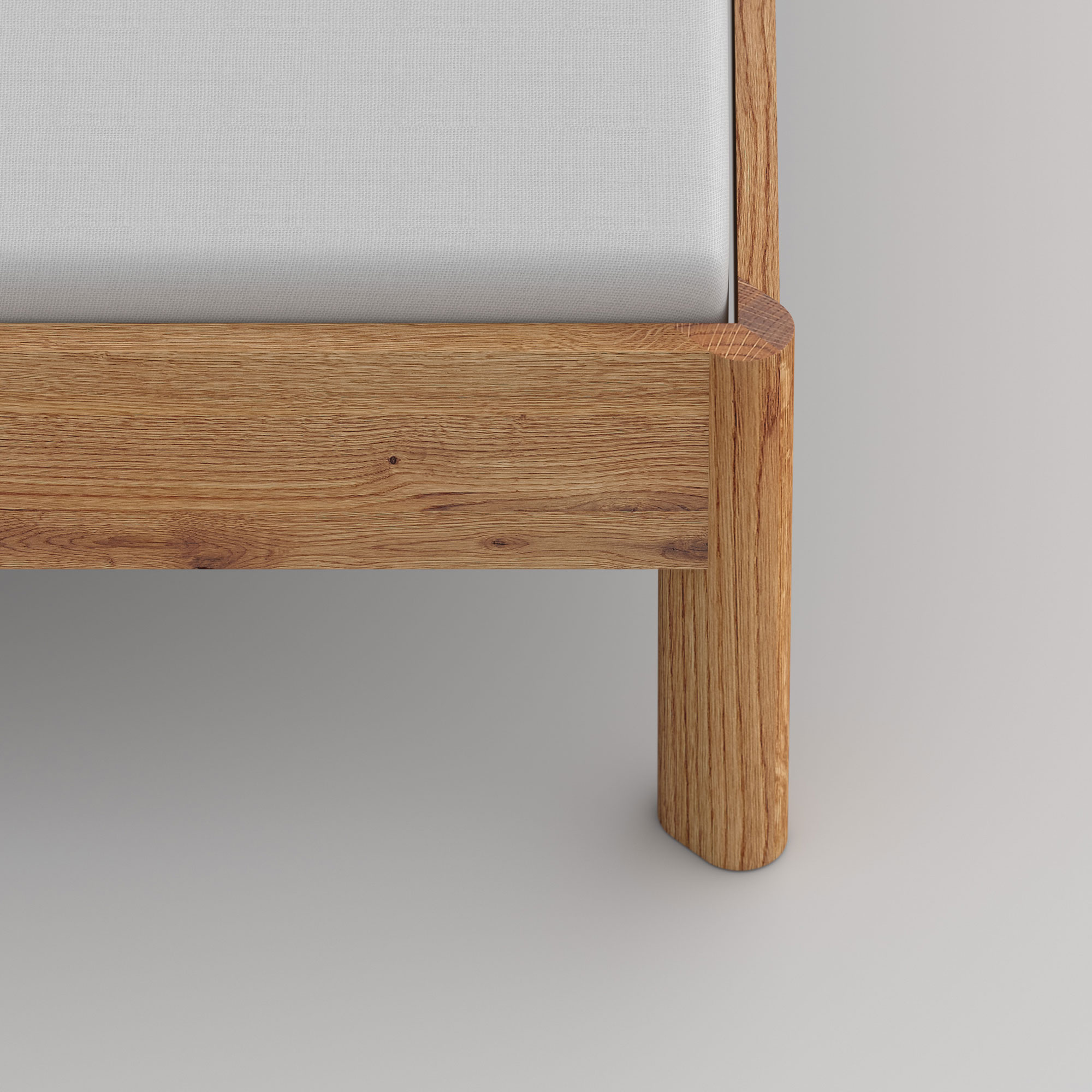 Simple elegance Bed MOLLIS cam3 custom made in solid wood by vitamin design