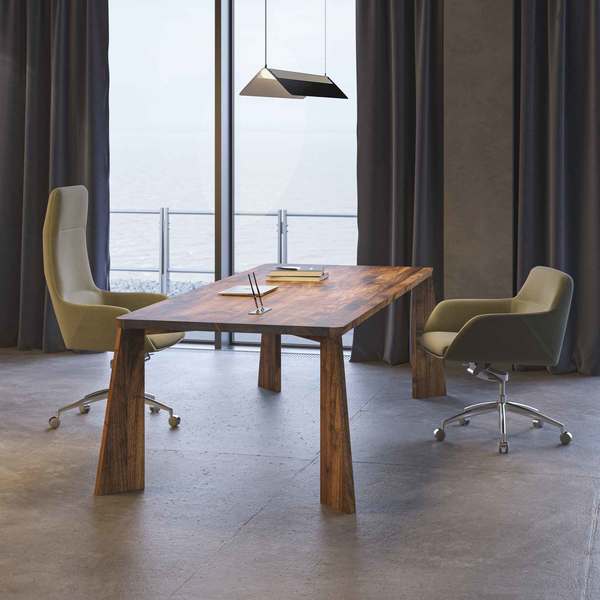 Bespoke Designer Table PYLON cam1 custom made in solid wood by vitamin design