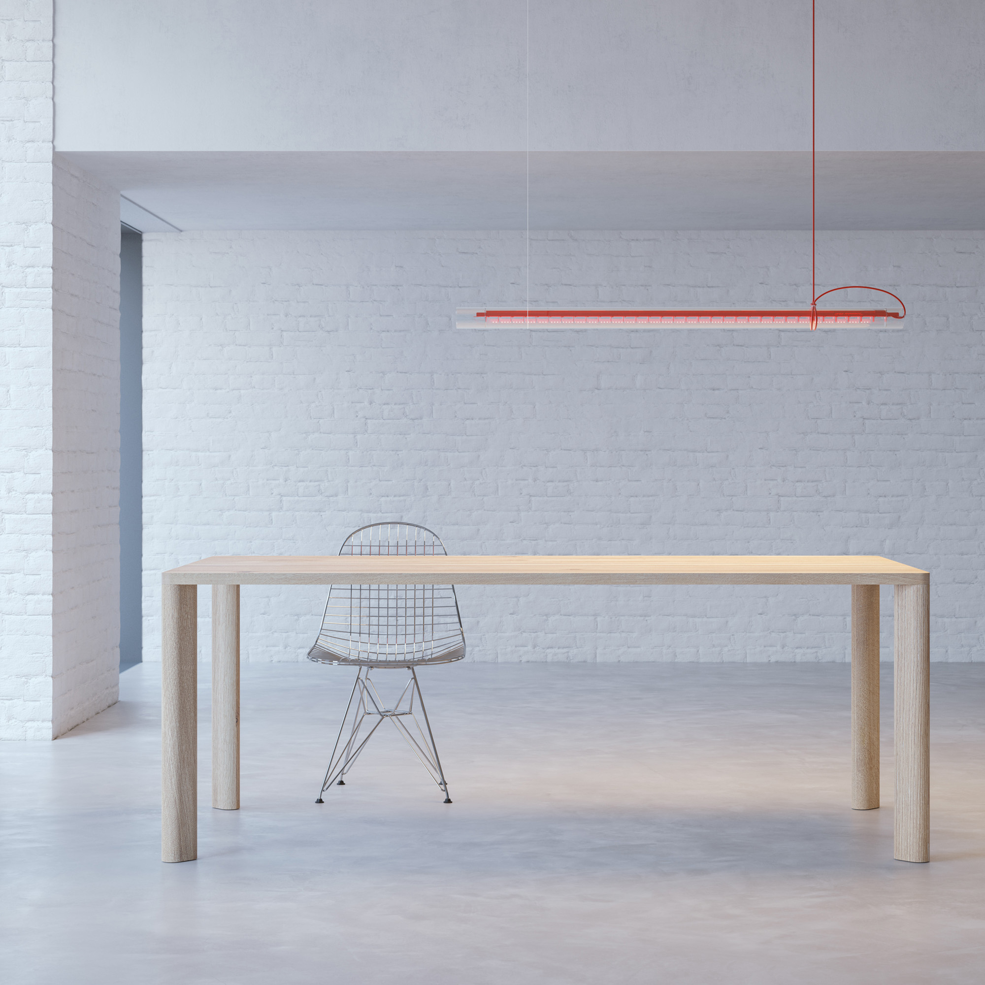 Frameless Solid Wood Table MOLLIS cam2 custom made in solid wood by vitamin design