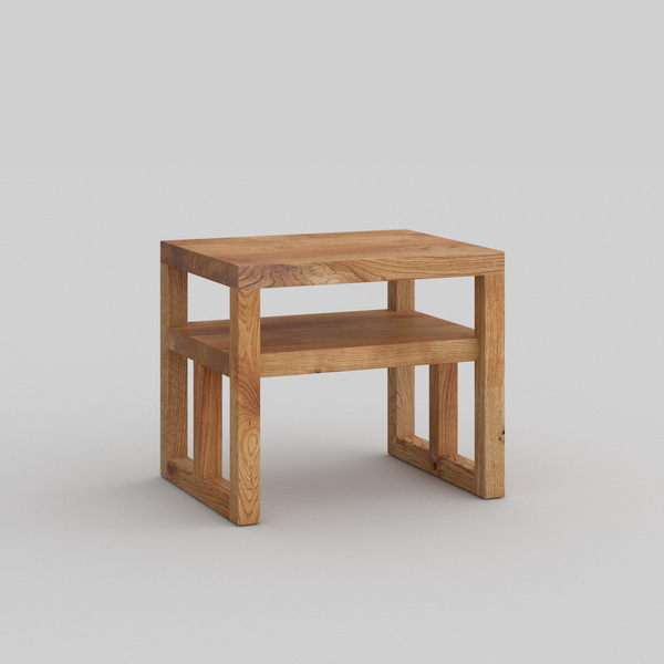  Night table FACHWERK cam1 custom made in Solid knotty oak, oiled by vitamin design
