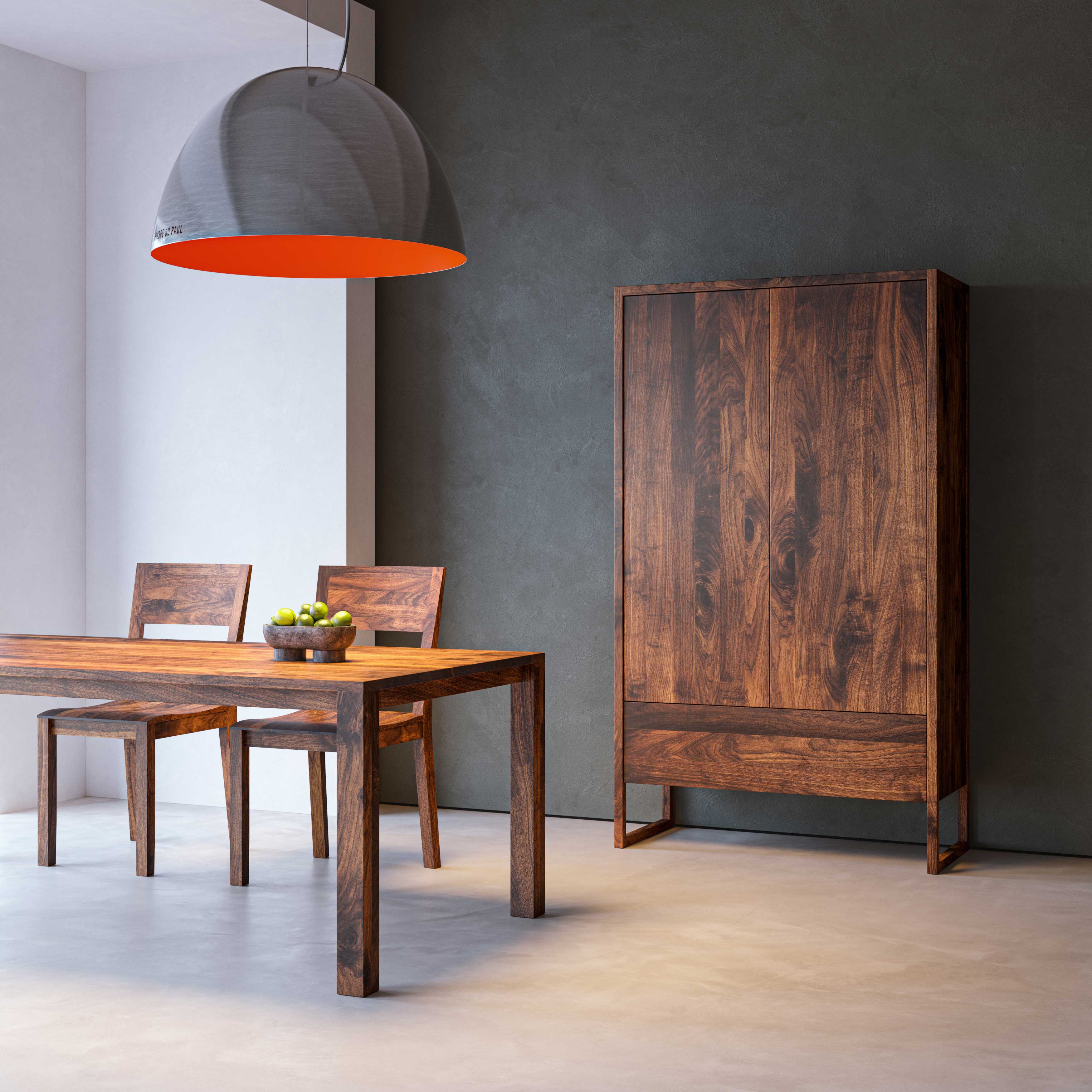 Variable Dining Table VARIUS BASIC cam2 custom made in solid wood by vitamin design