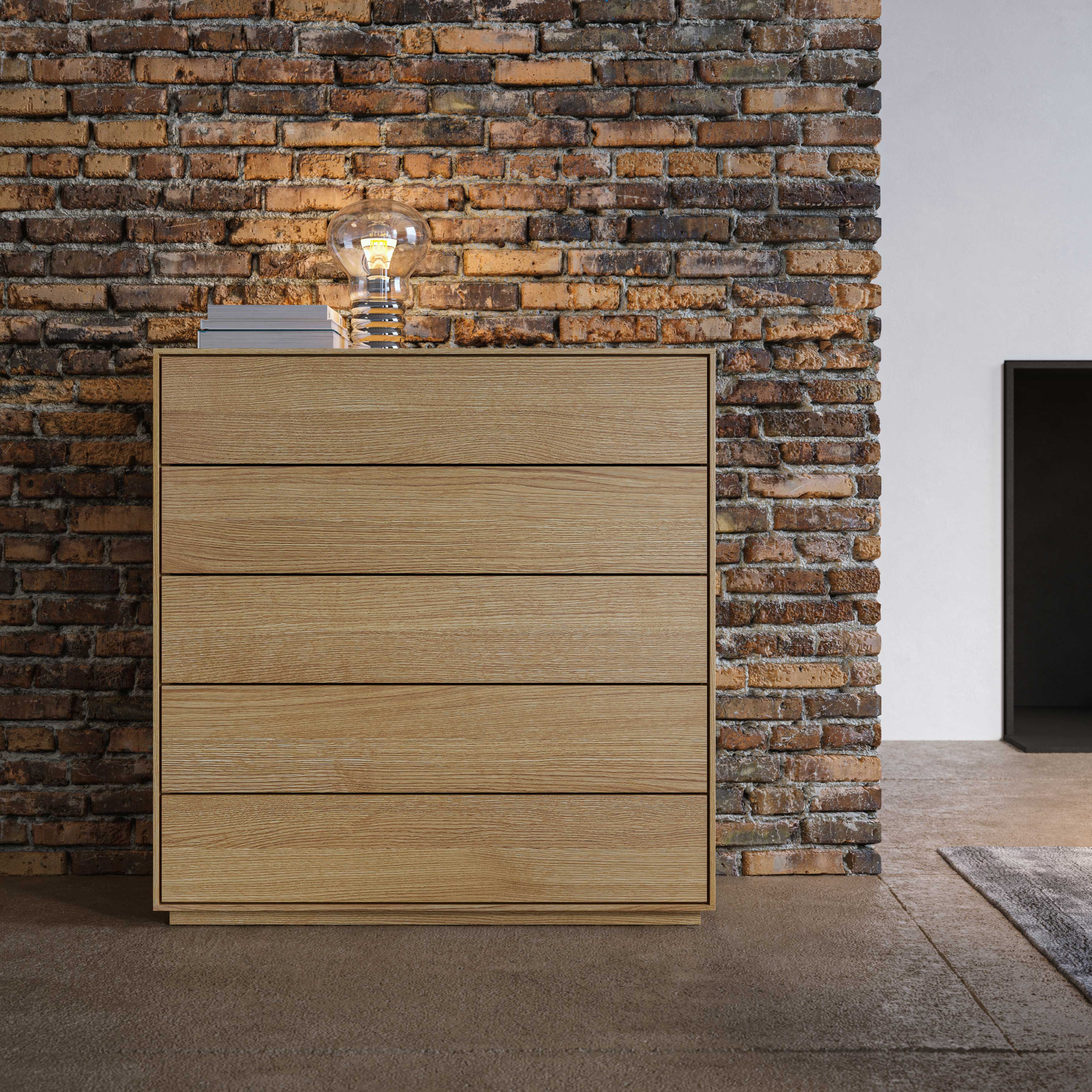 Wood dresser Sideboard IOTA N cam1 custom made in solid wood by vitamin design